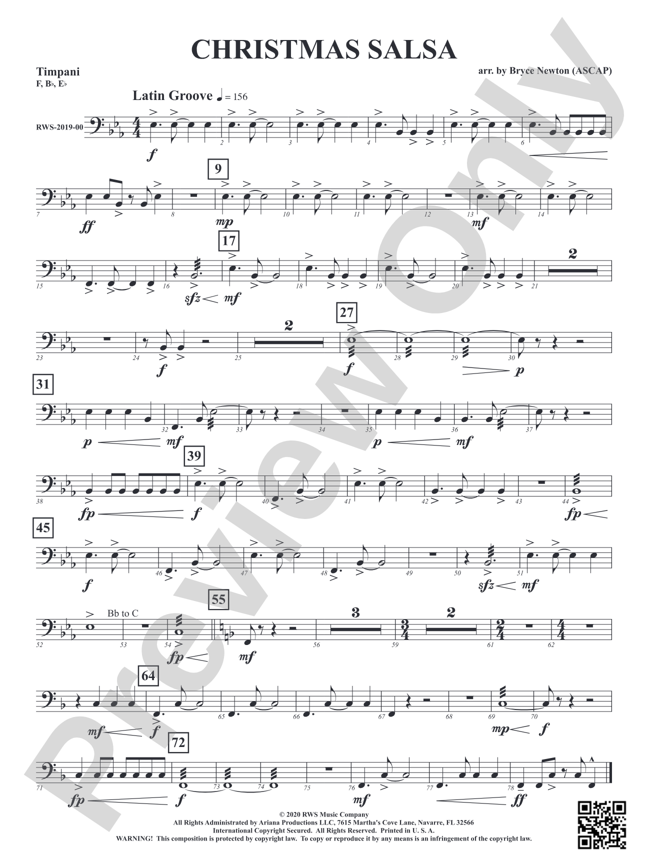 Christmas Salsa: Timpani