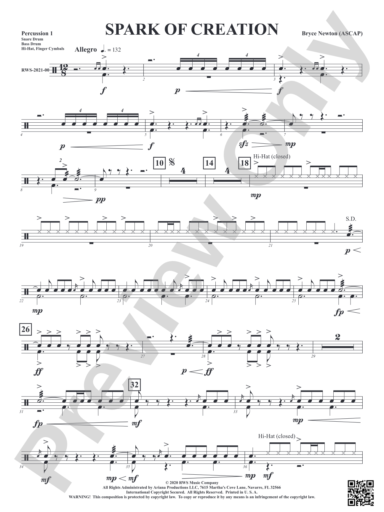 Spark of Creation: 1st Percussion