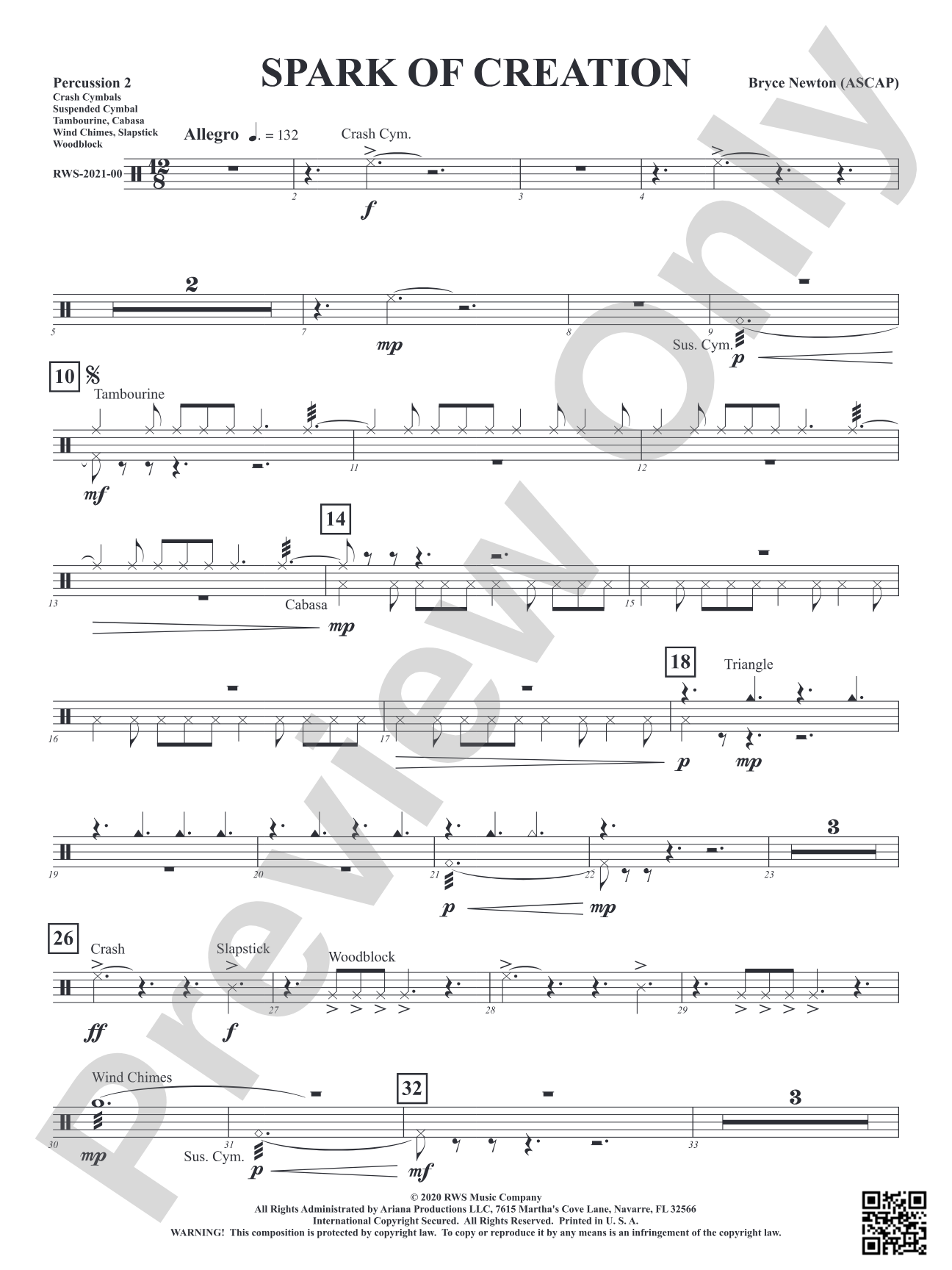 Spark of Creation: 2nd Percussion
