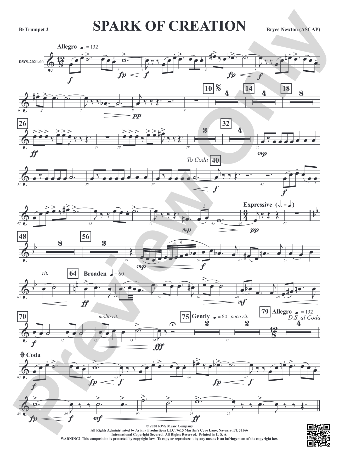 Spark of Creation: 2nd B-flat Trumpet