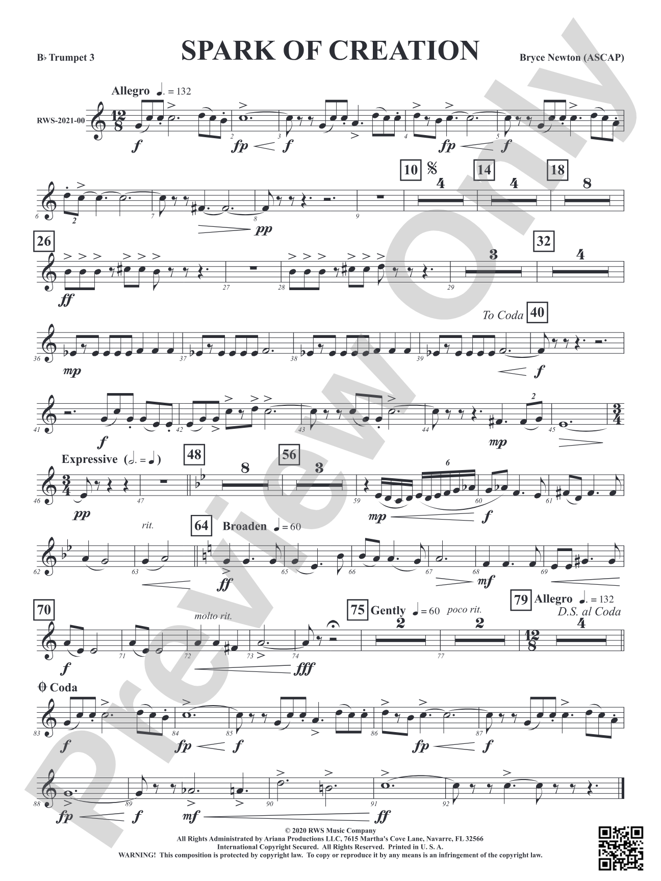Spark of Creation: 3rd B-flat Trumpet
