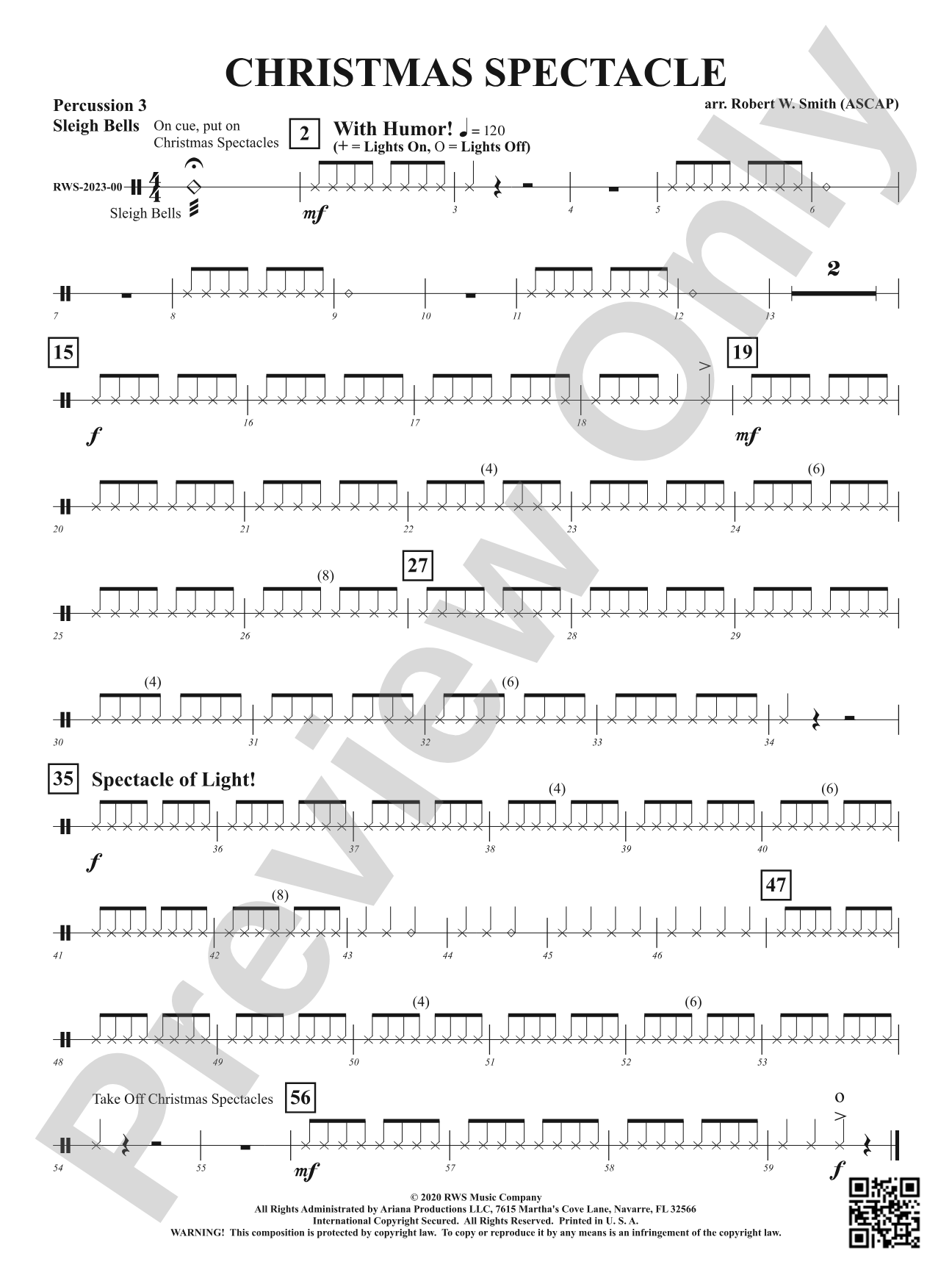 Christmas Spectacle: 3rd Percussion
