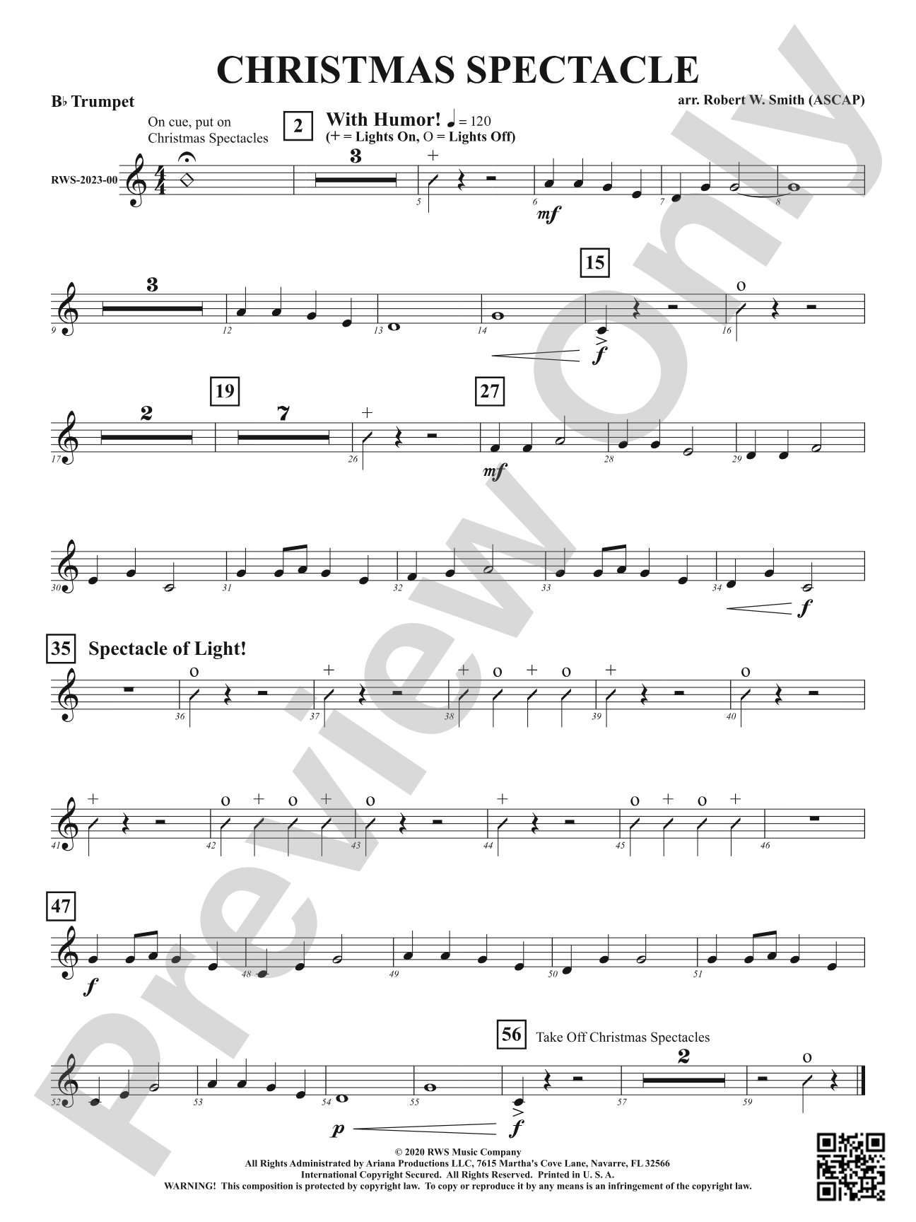 Christmas Spectacle: 1st B-flat Trumpet