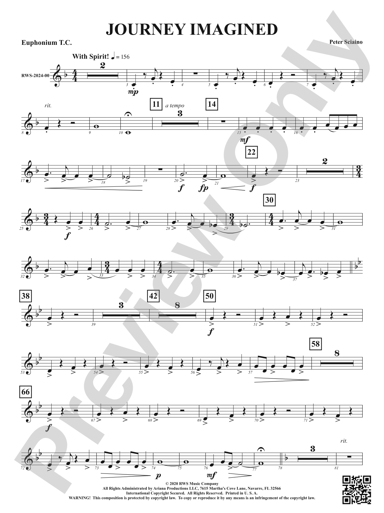 Journey Imagined: Baritone T.C.
