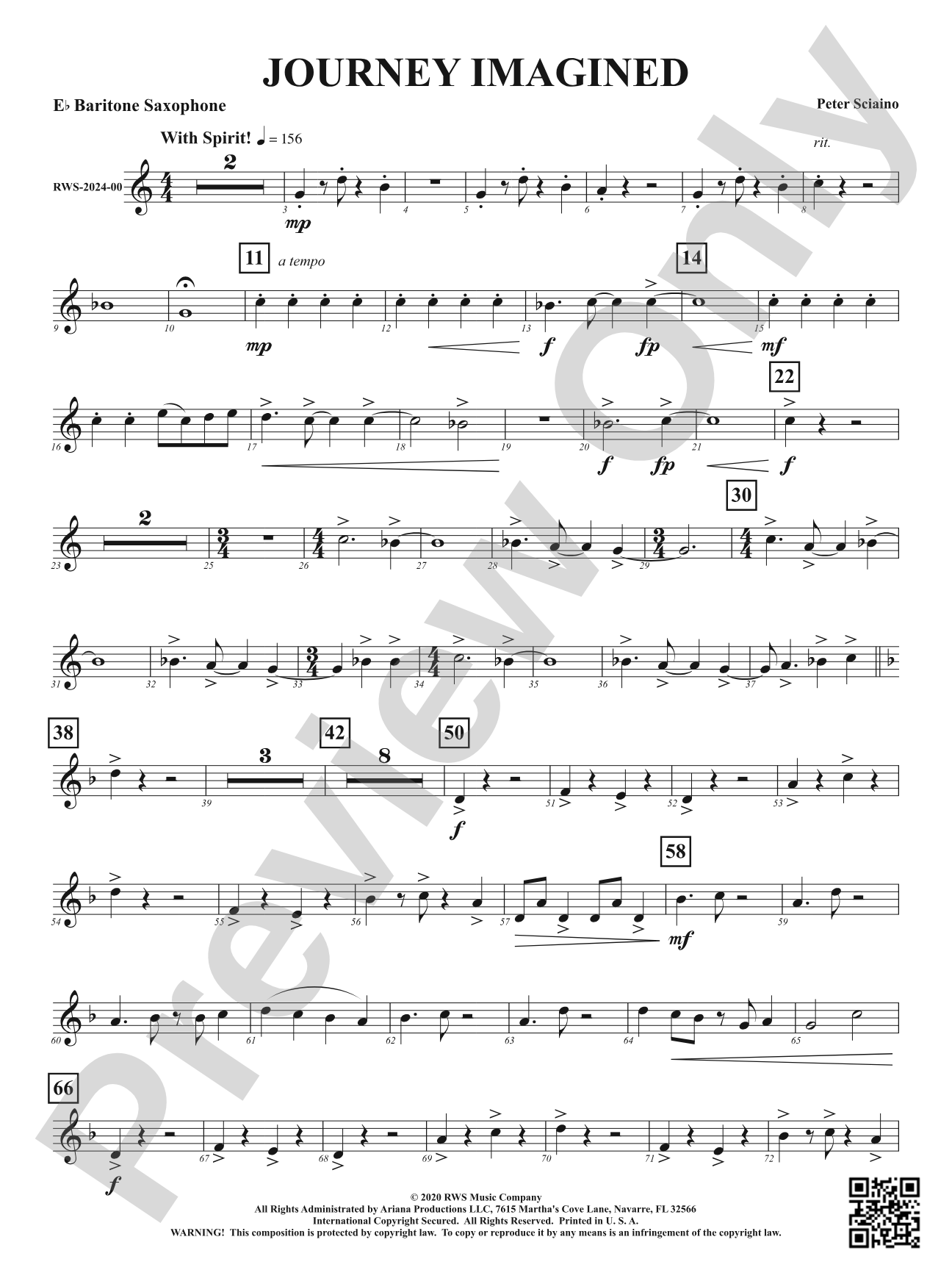 Journey Imagined: E-flat Baritone Saxophone