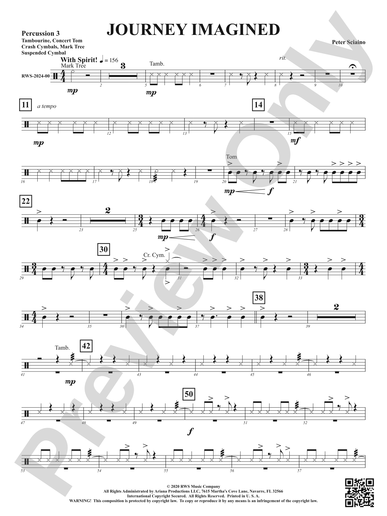 Journey Imagined: 3rd Percussion