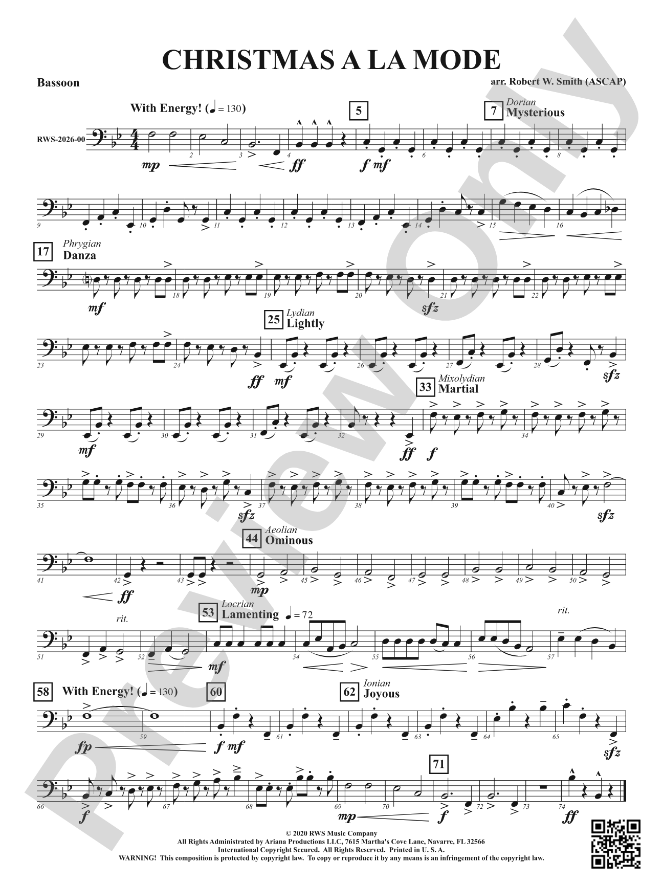 Christmas A La Mode: Bassoon