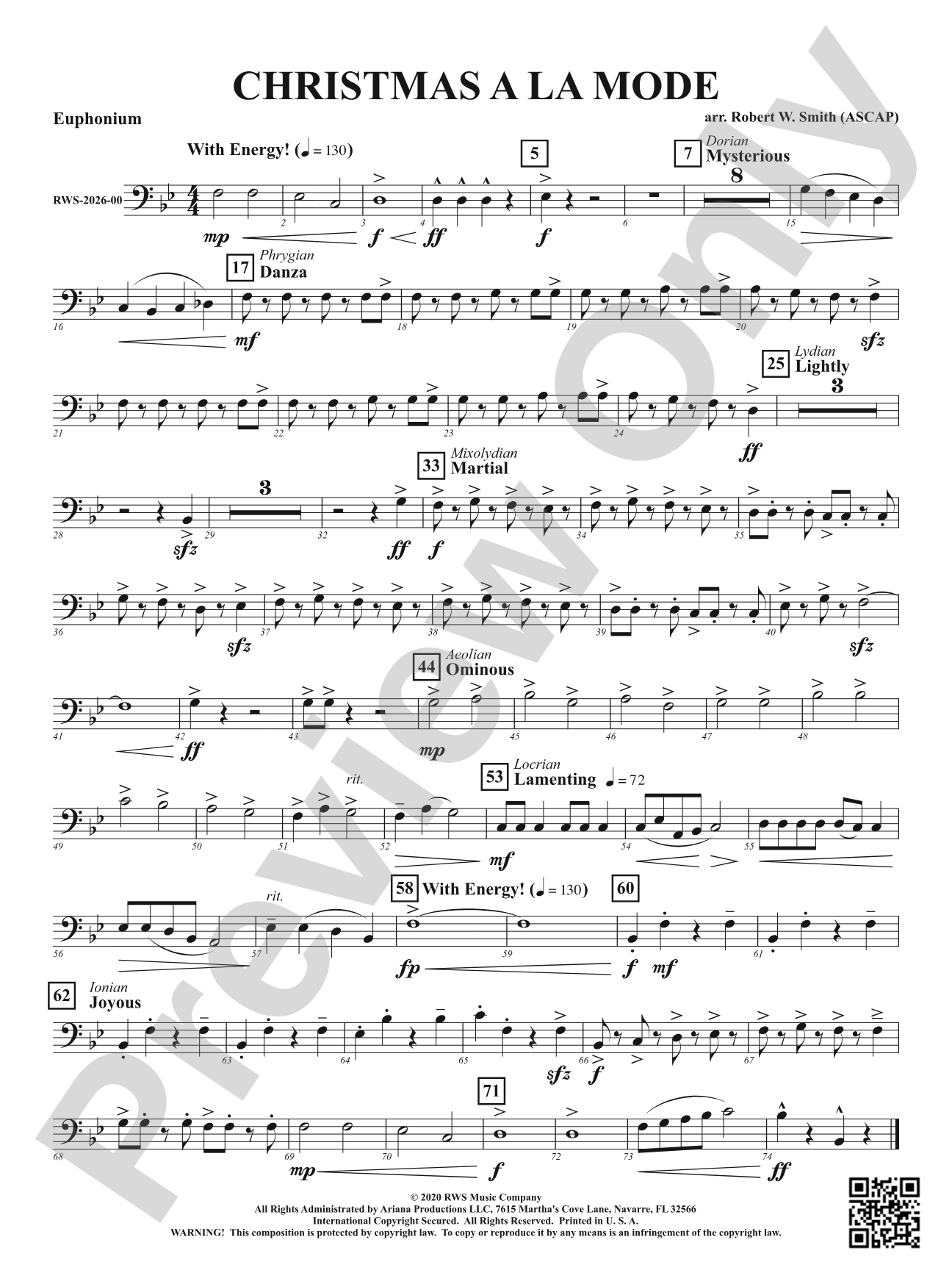 Christmas A La Mode: Baritone B.C.