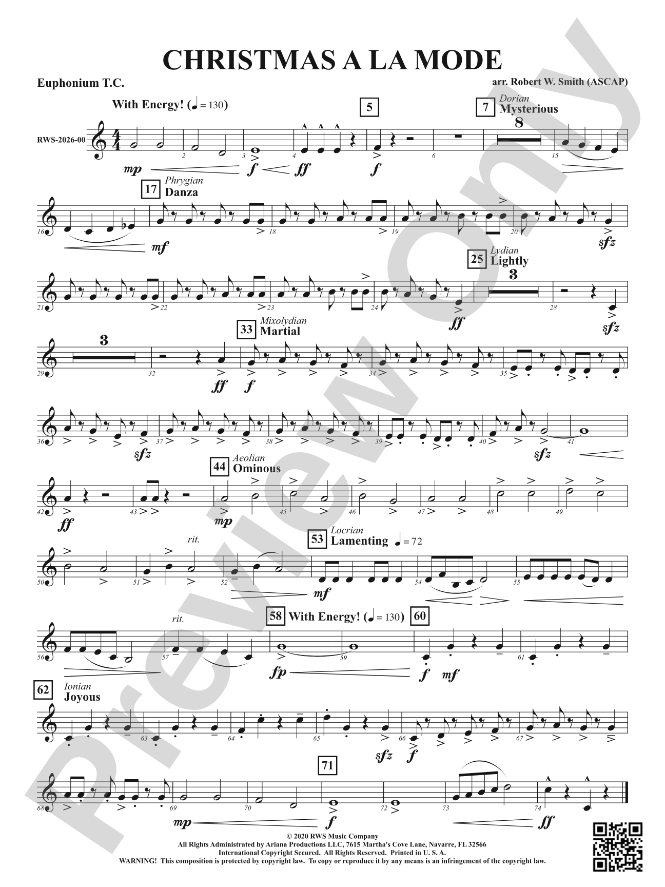 Christmas A La Mode: Baritone T.C.