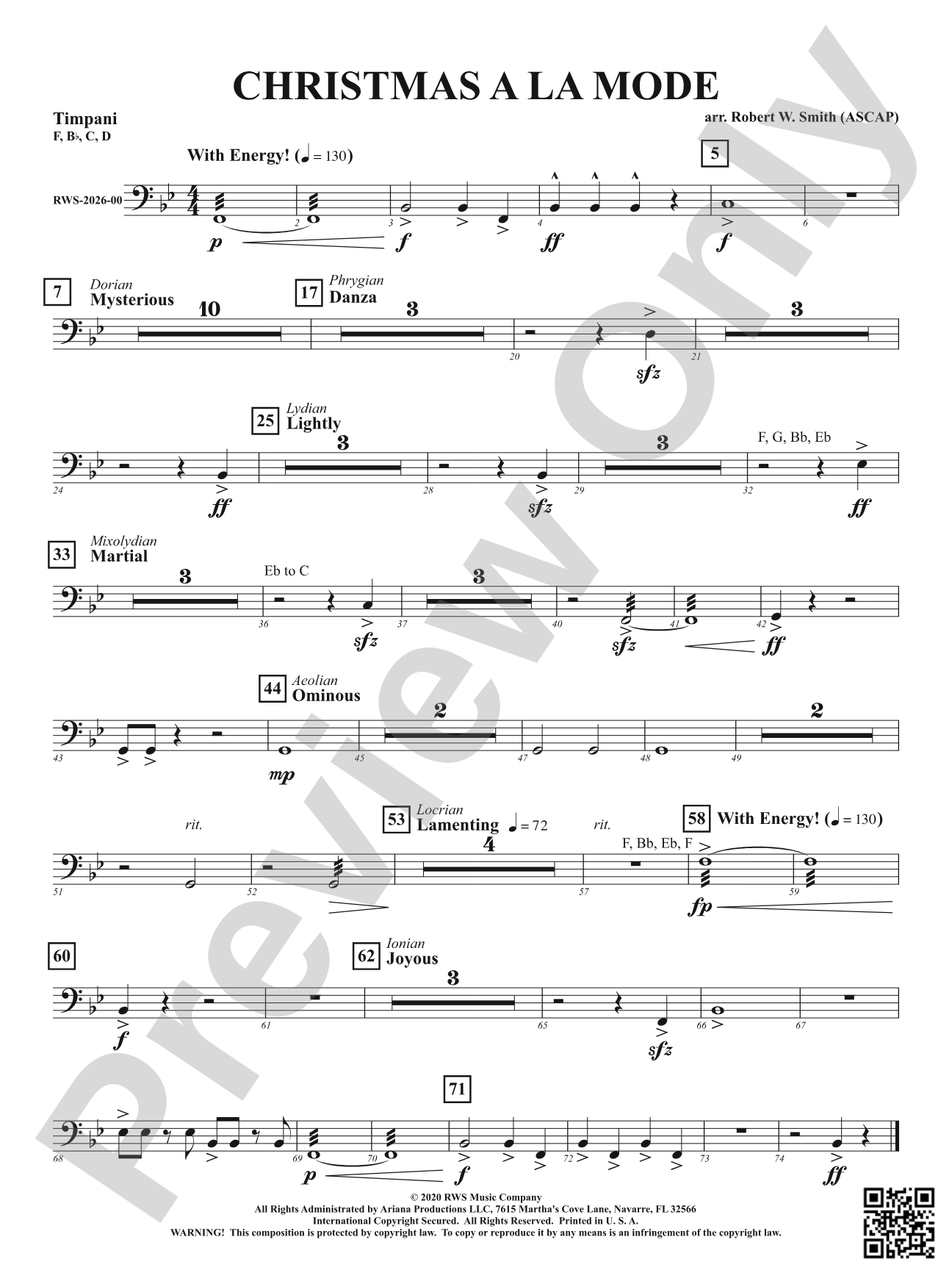 Christmas A La Mode: Timpani