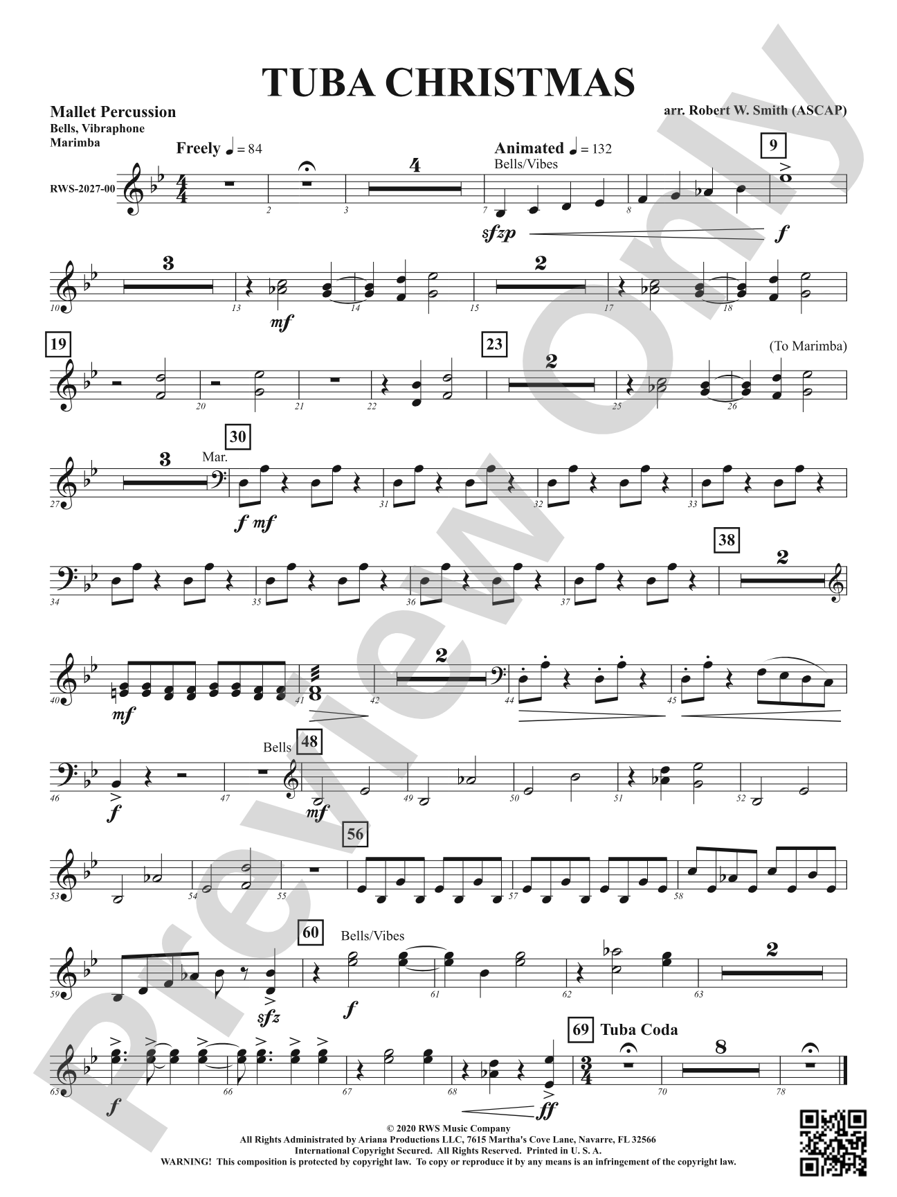 Tuba Christmas: 1st Mallet Percussion
