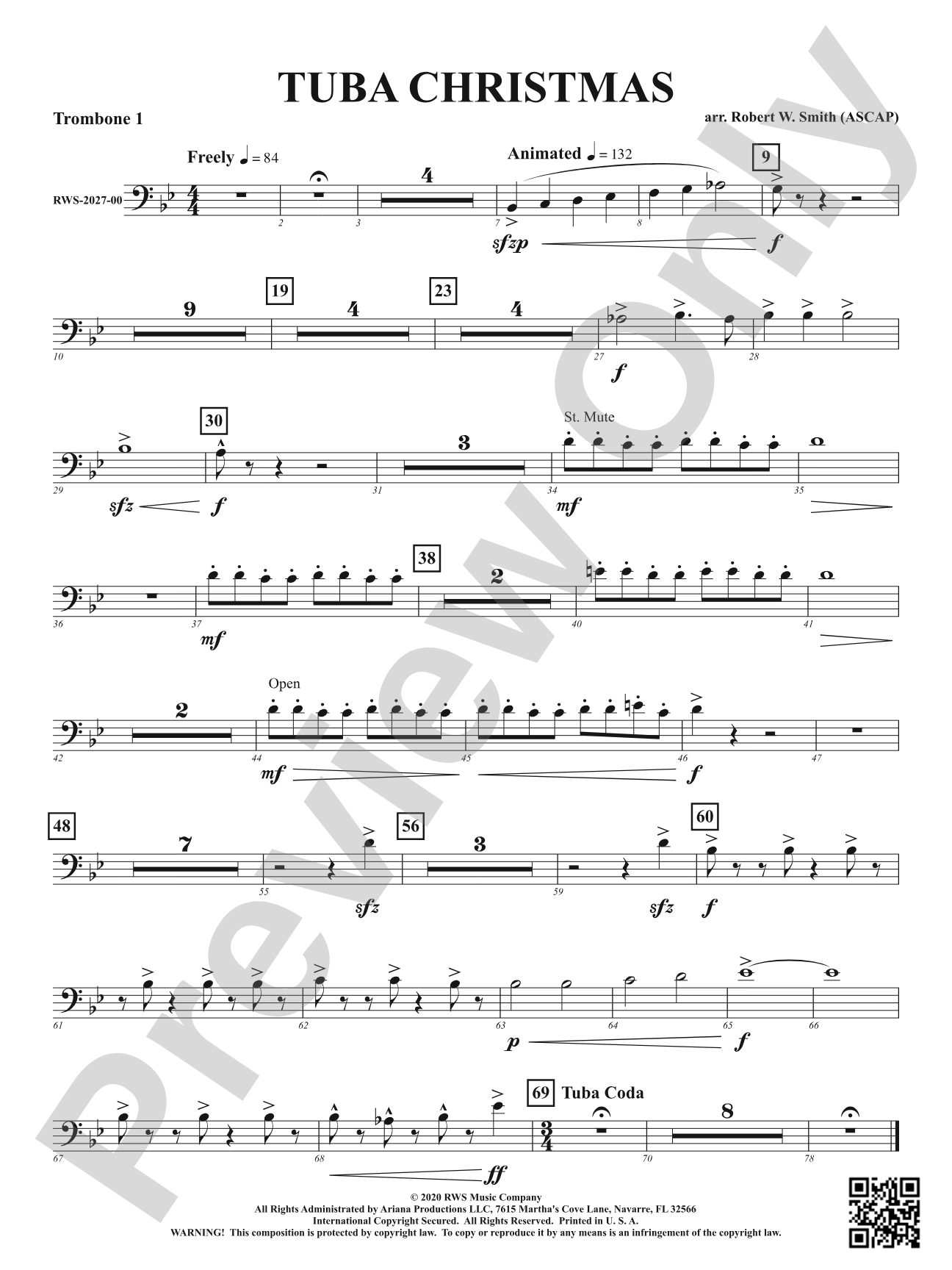 Tuba Christmas: 1st Trombone