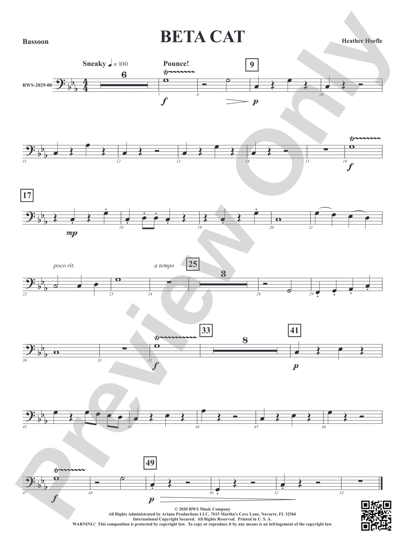 Beta Cat: Bassoon