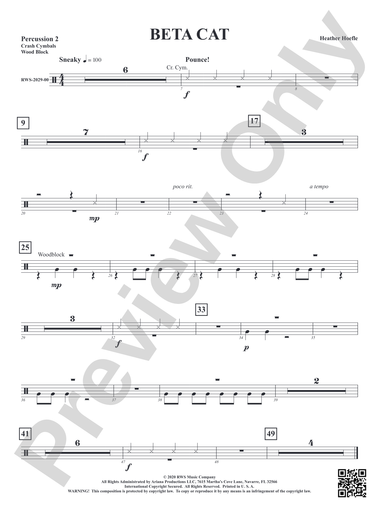 Beta Cat: 2nd Percussion