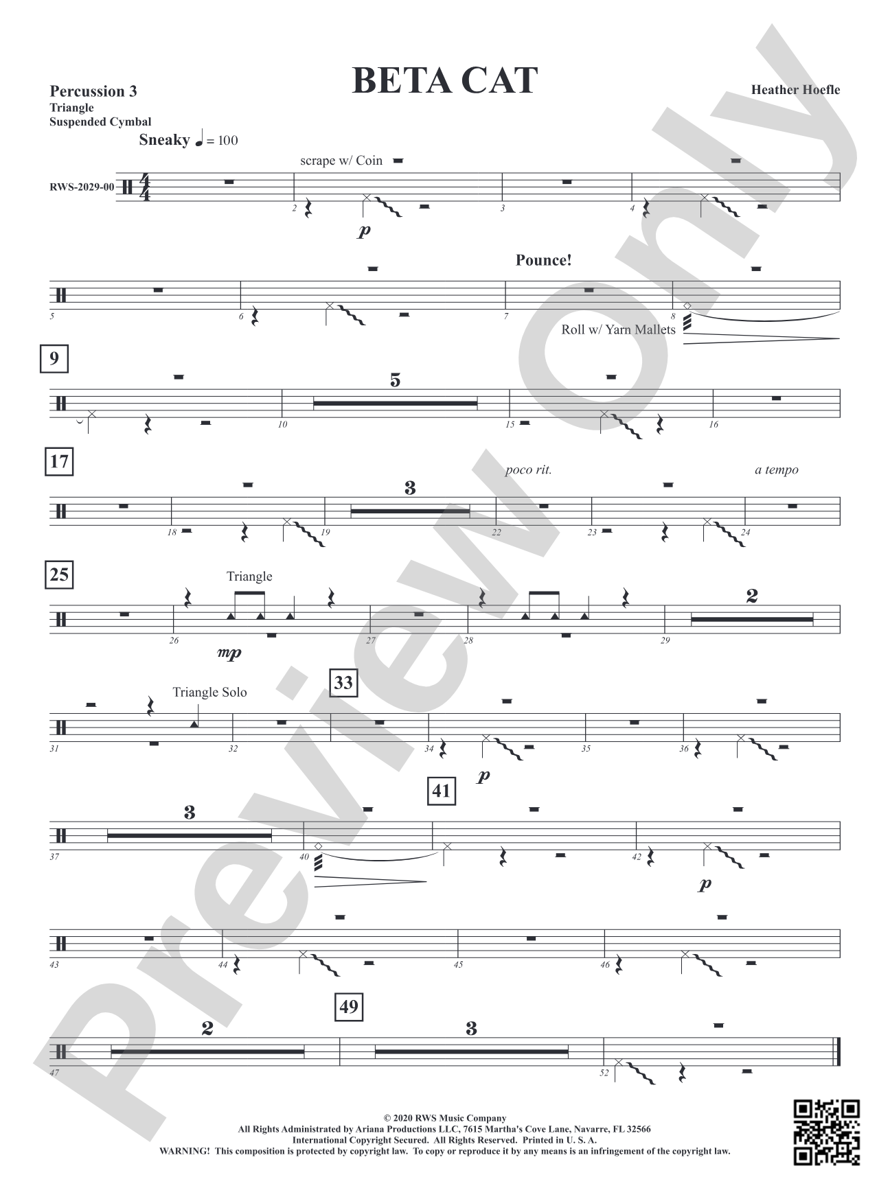 Beta Cat: 3rd Percussion