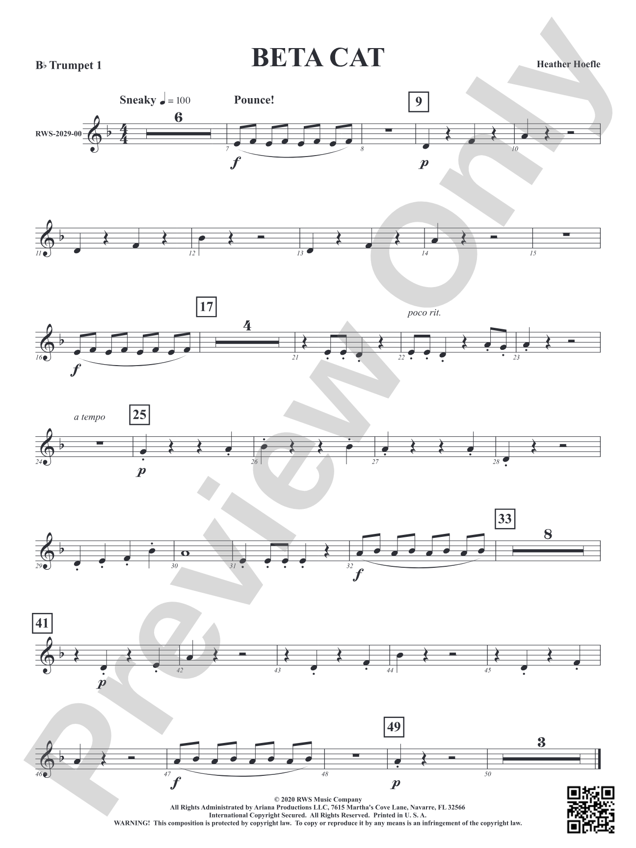 Beta Cat: 1st B-flat Trumpet