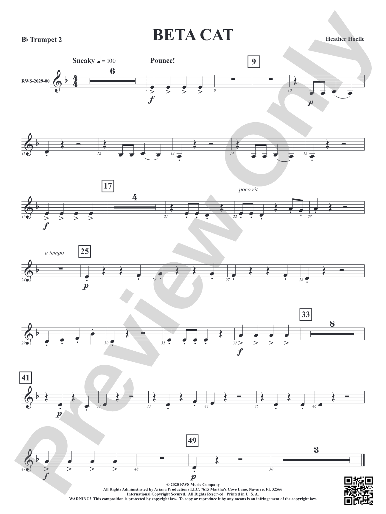 Beta Cat: 2nd B-flat Trumpet