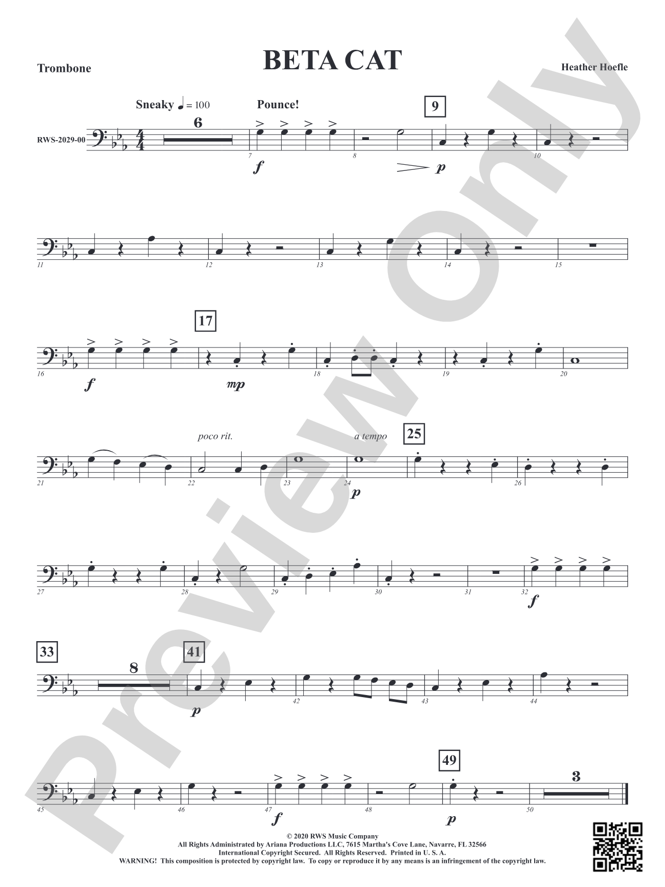 Beta Cat: 1st Trombone