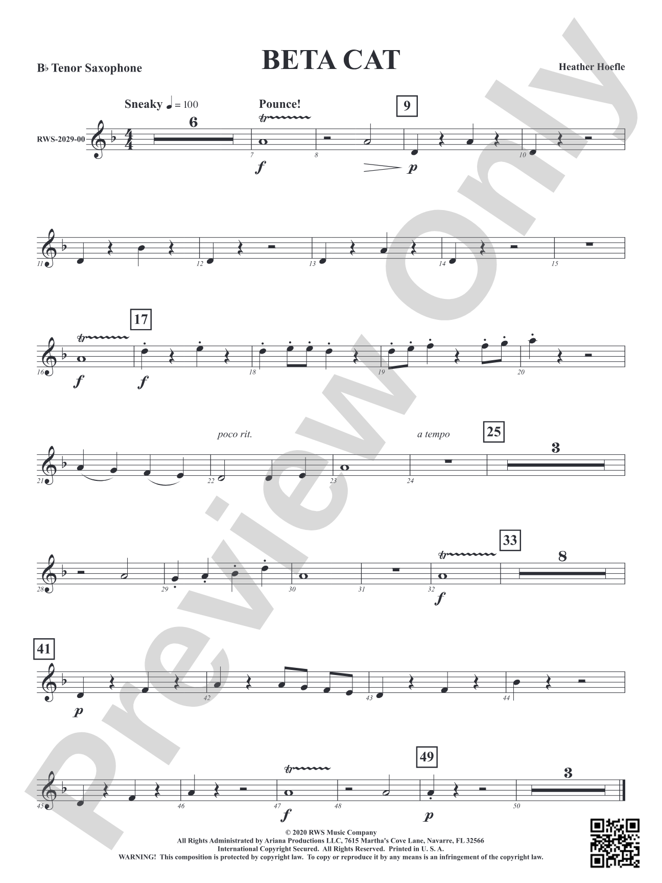 Beta Cat: B-flat Tenor Saxophone