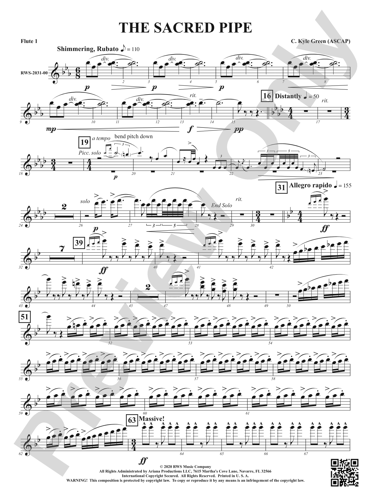 The Sacred Pipe: 1st Flute
