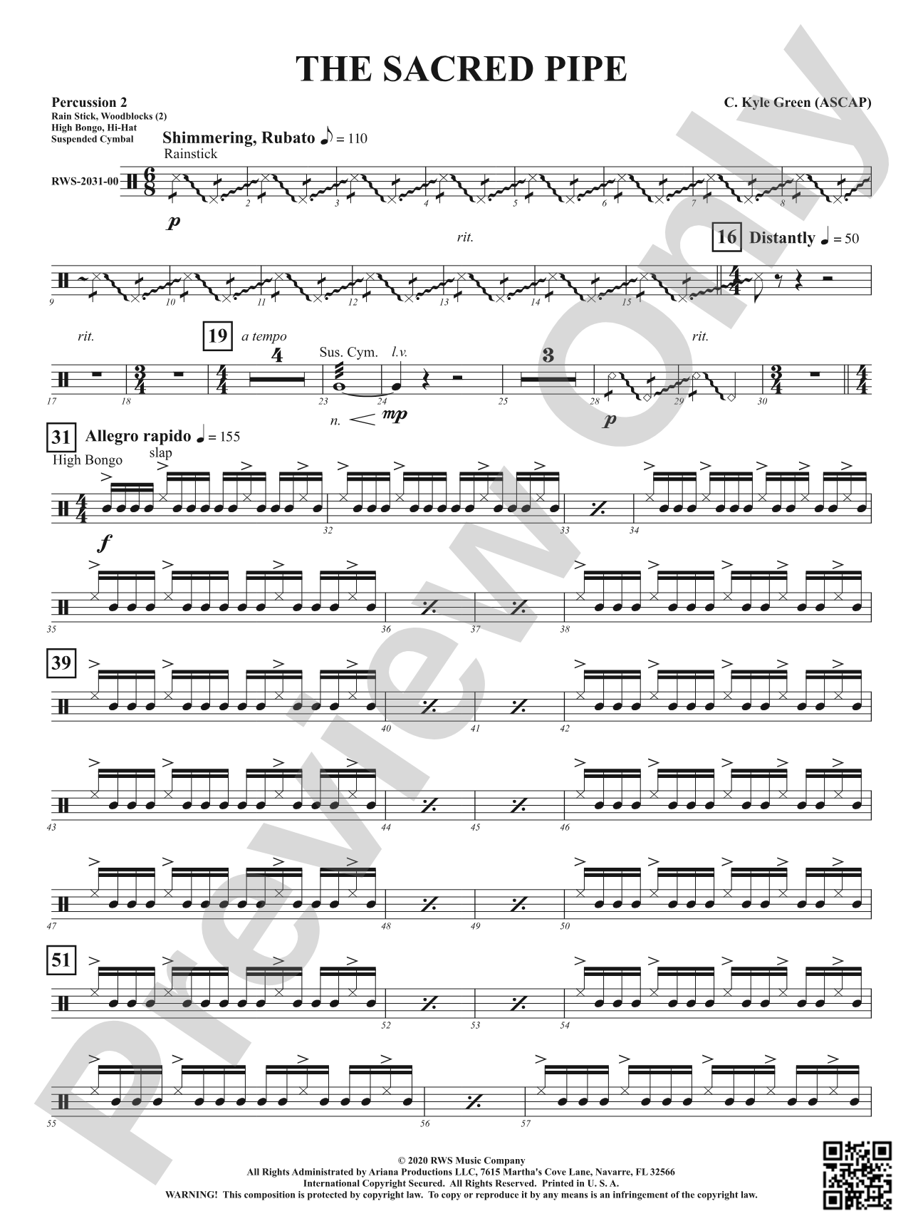 The Sacred Pipe: 2nd Percussion