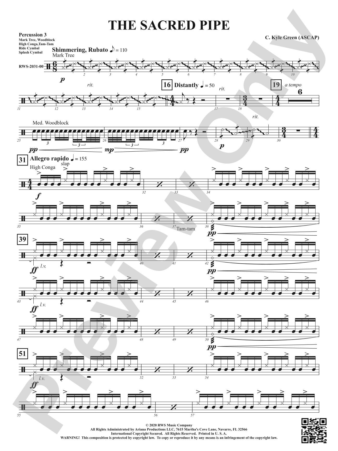 The Sacred Pipe: 3rd Percussion