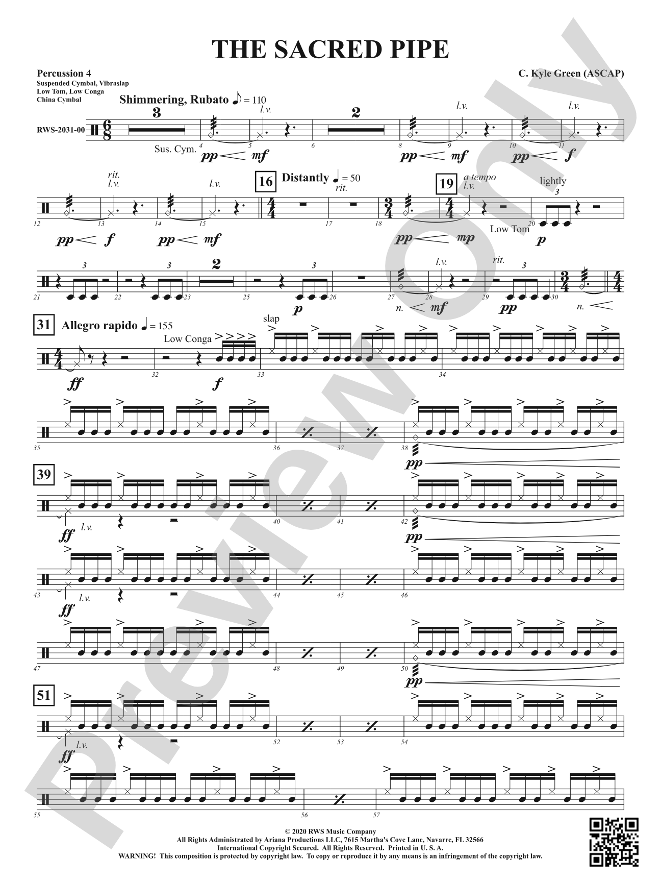 The Sacred Pipe: 4th Percussion