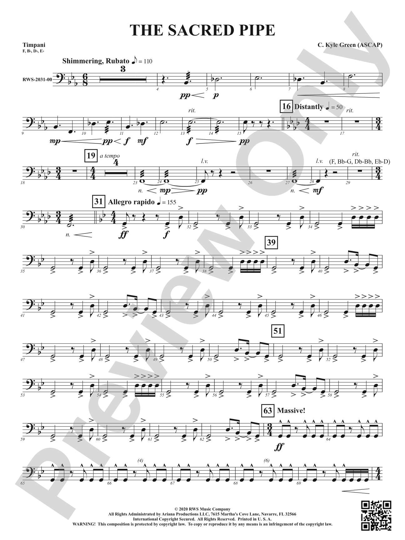 The Sacred Pipe: Timpani