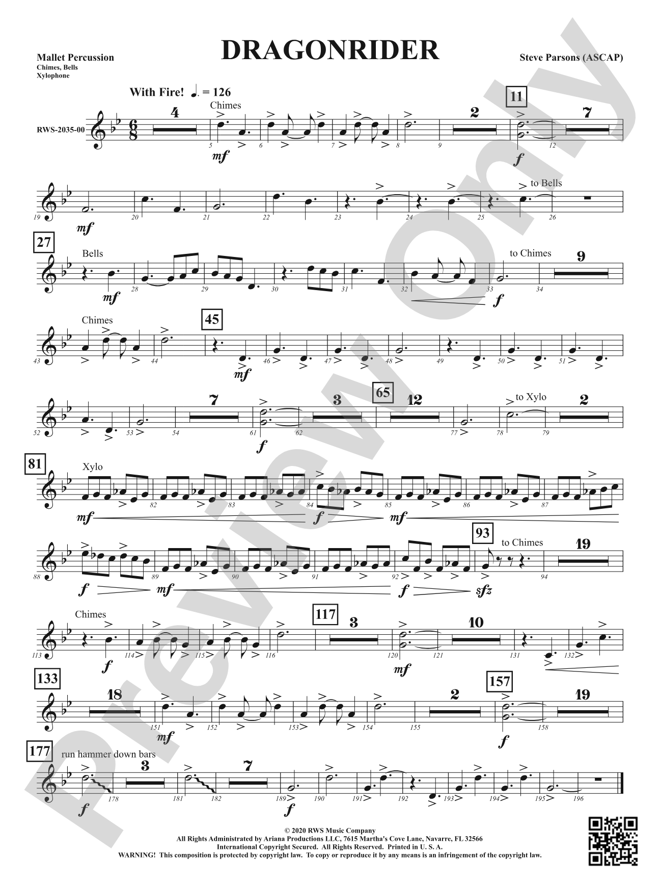 Dragonrider: 1st Mallet Percussion