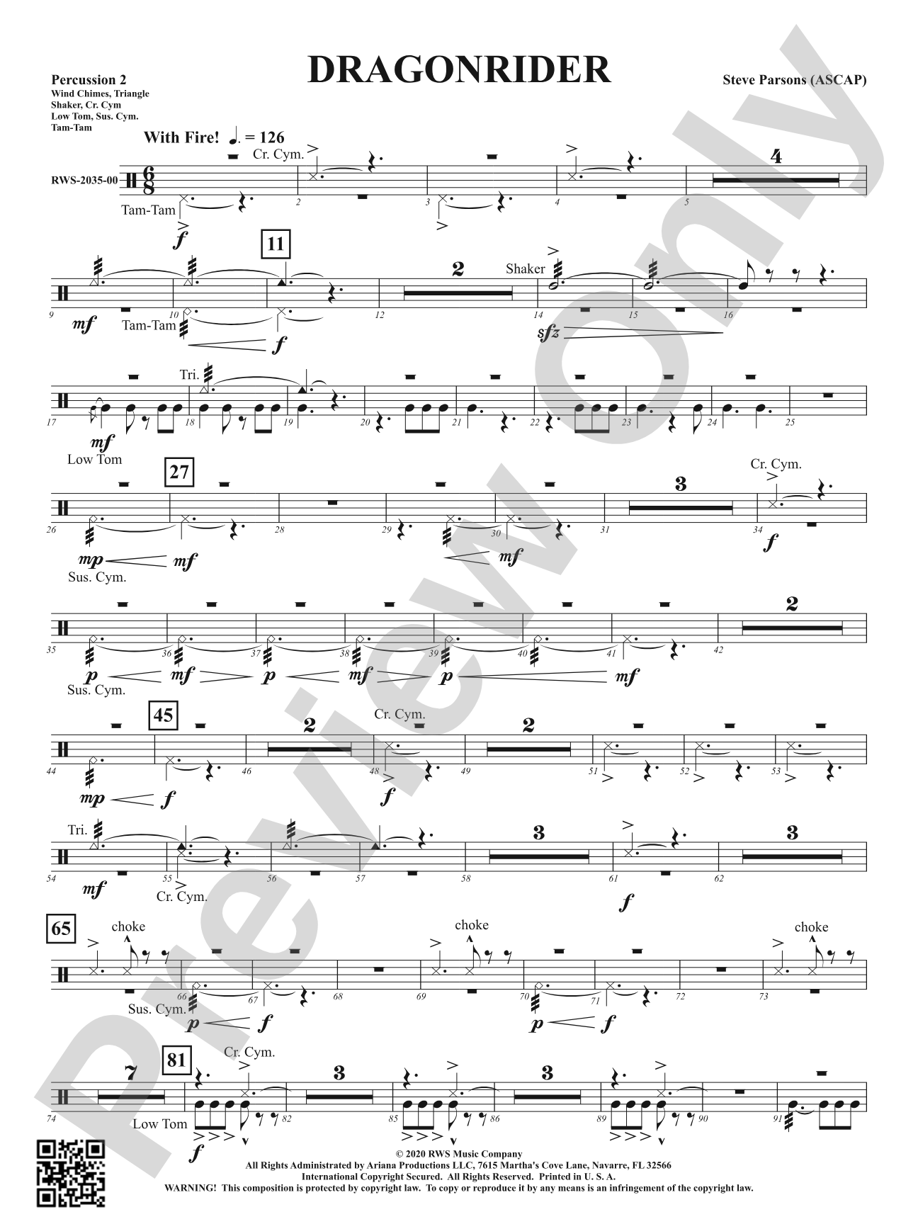 Dragonrider: 2nd Percussion