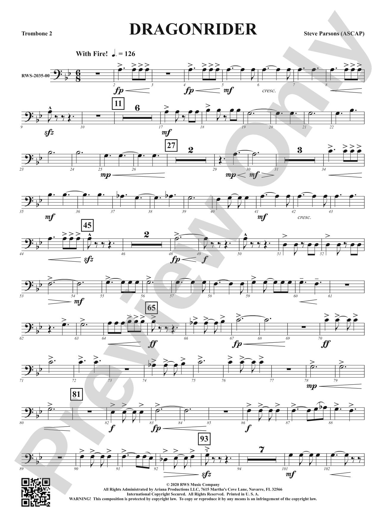 Dragonrider: 2nd Trombone
