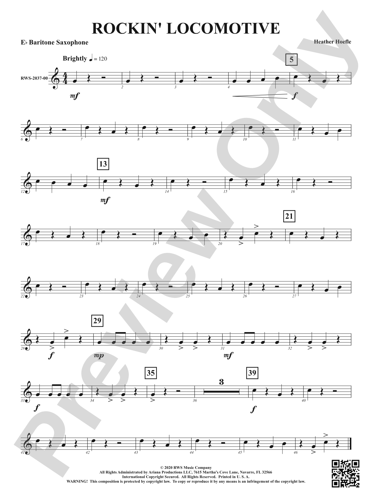 Rockin' Locomotive: E-flat Baritone Saxophone
