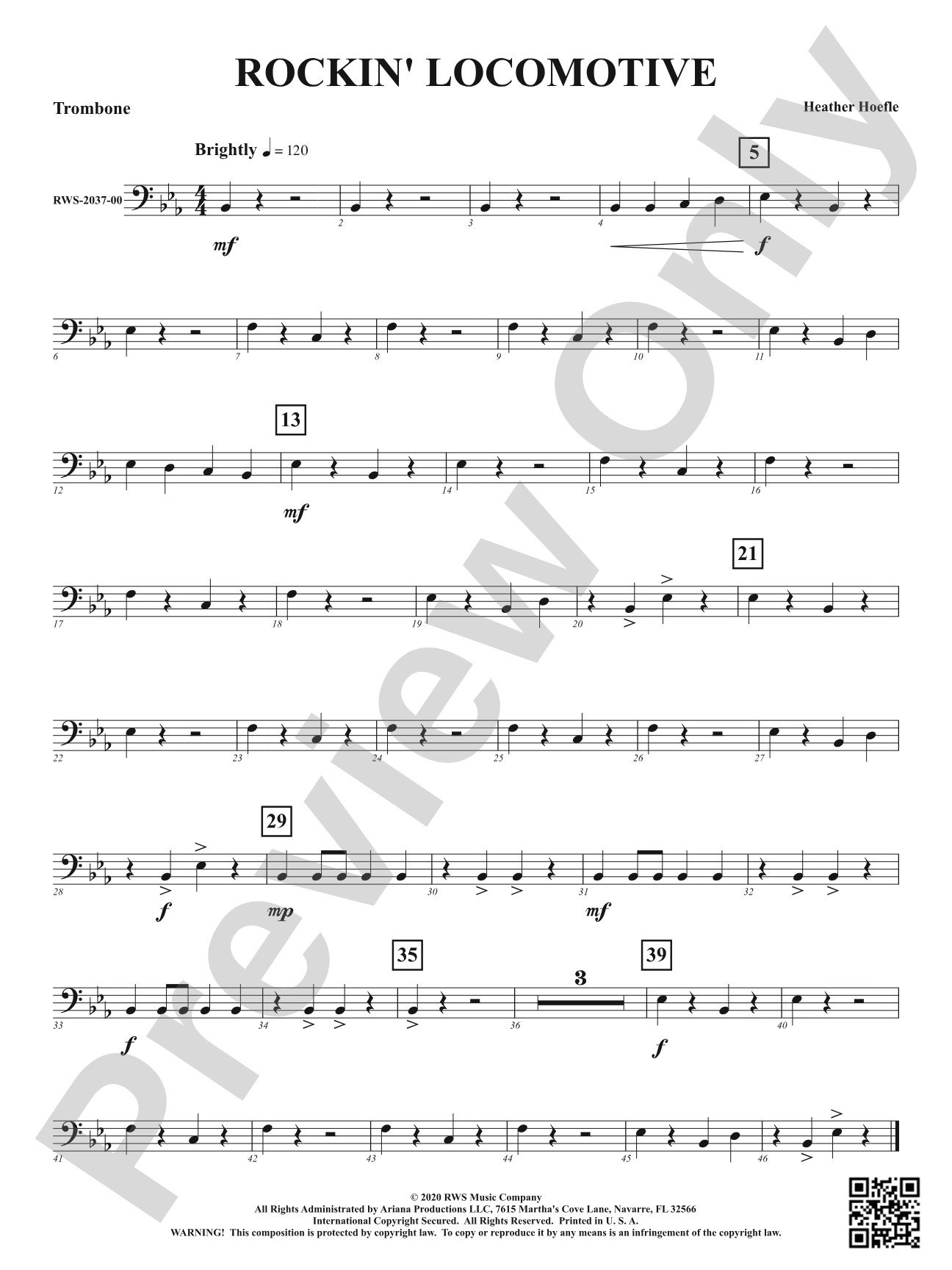 Rockin' Locomotive: 1st Trombone
