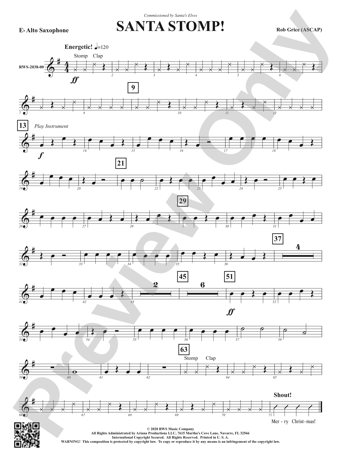 Santa Stomp!: 1st E-flat Alto Saxophone