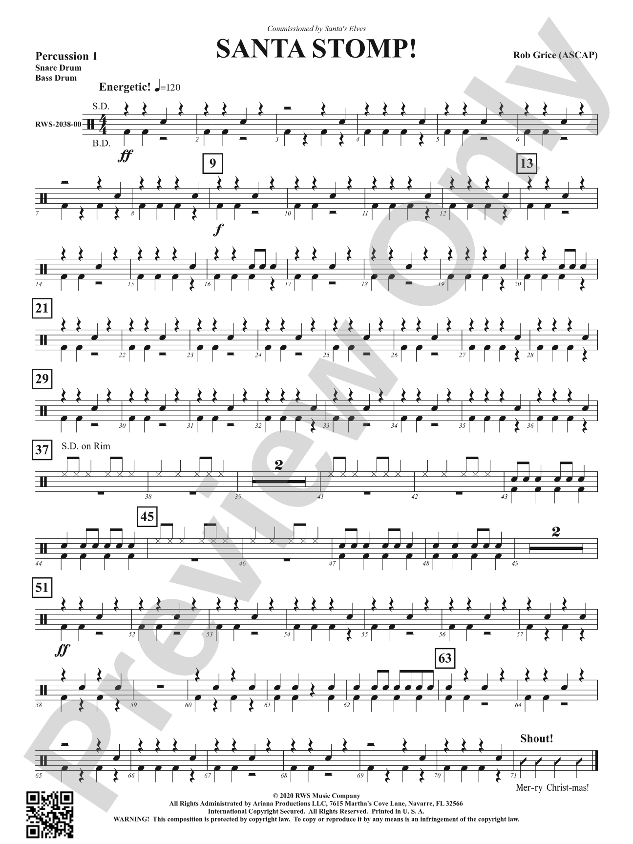 Santa Stomp!: 1st Percussion