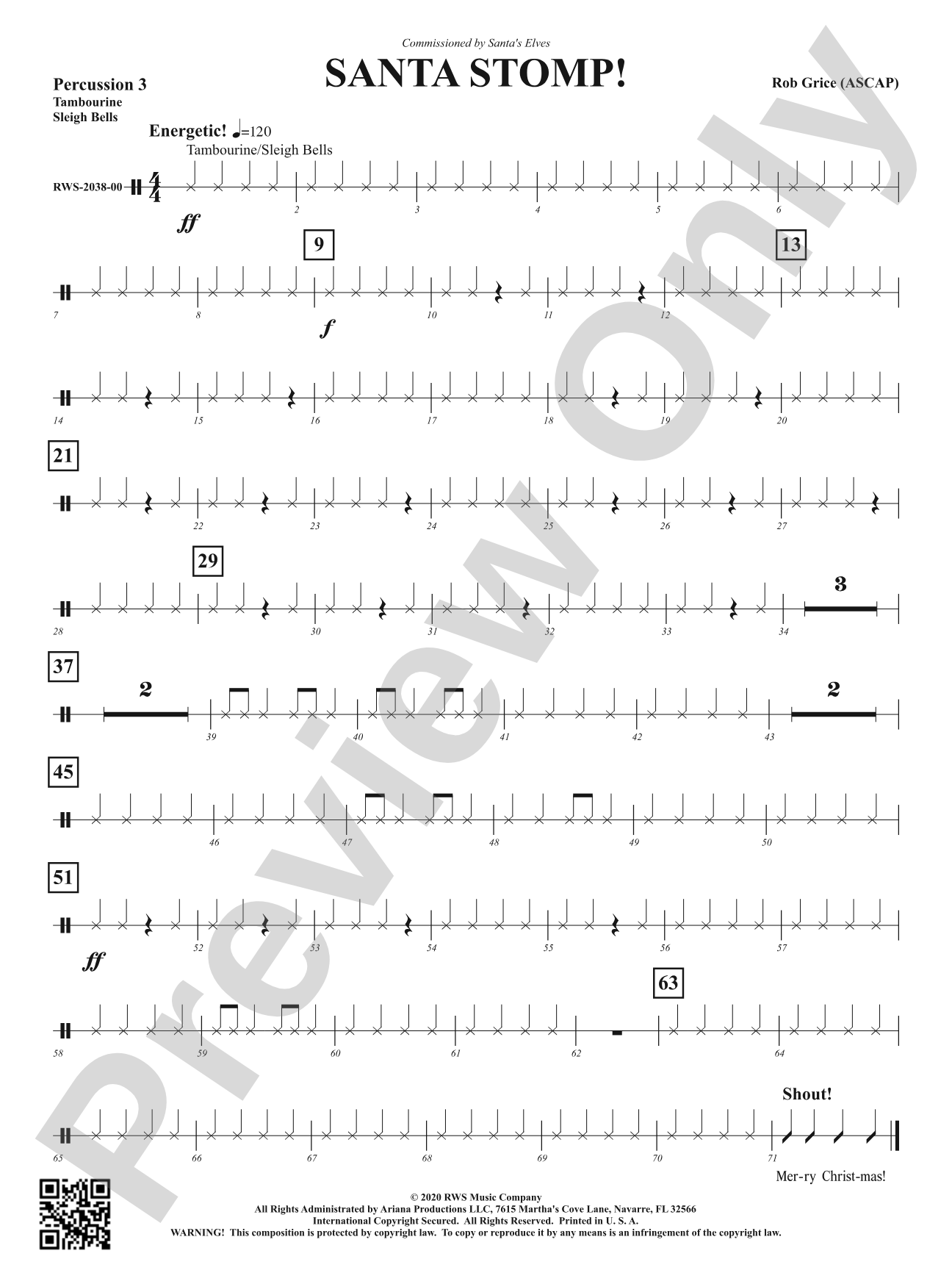 Santa Stomp!: 3rd Percussion