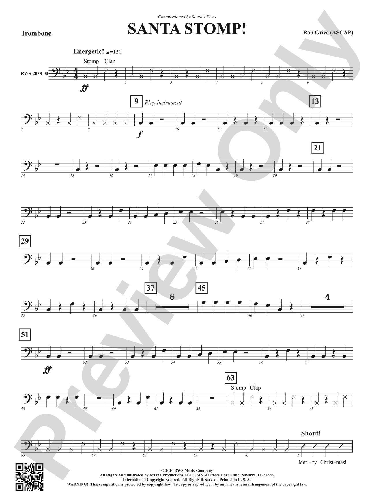 Santa Stomp!: 1st Trombone