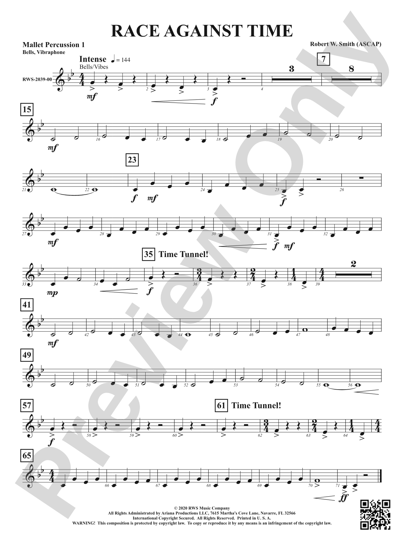 Race Against Time: 1st Mallet Percussion
