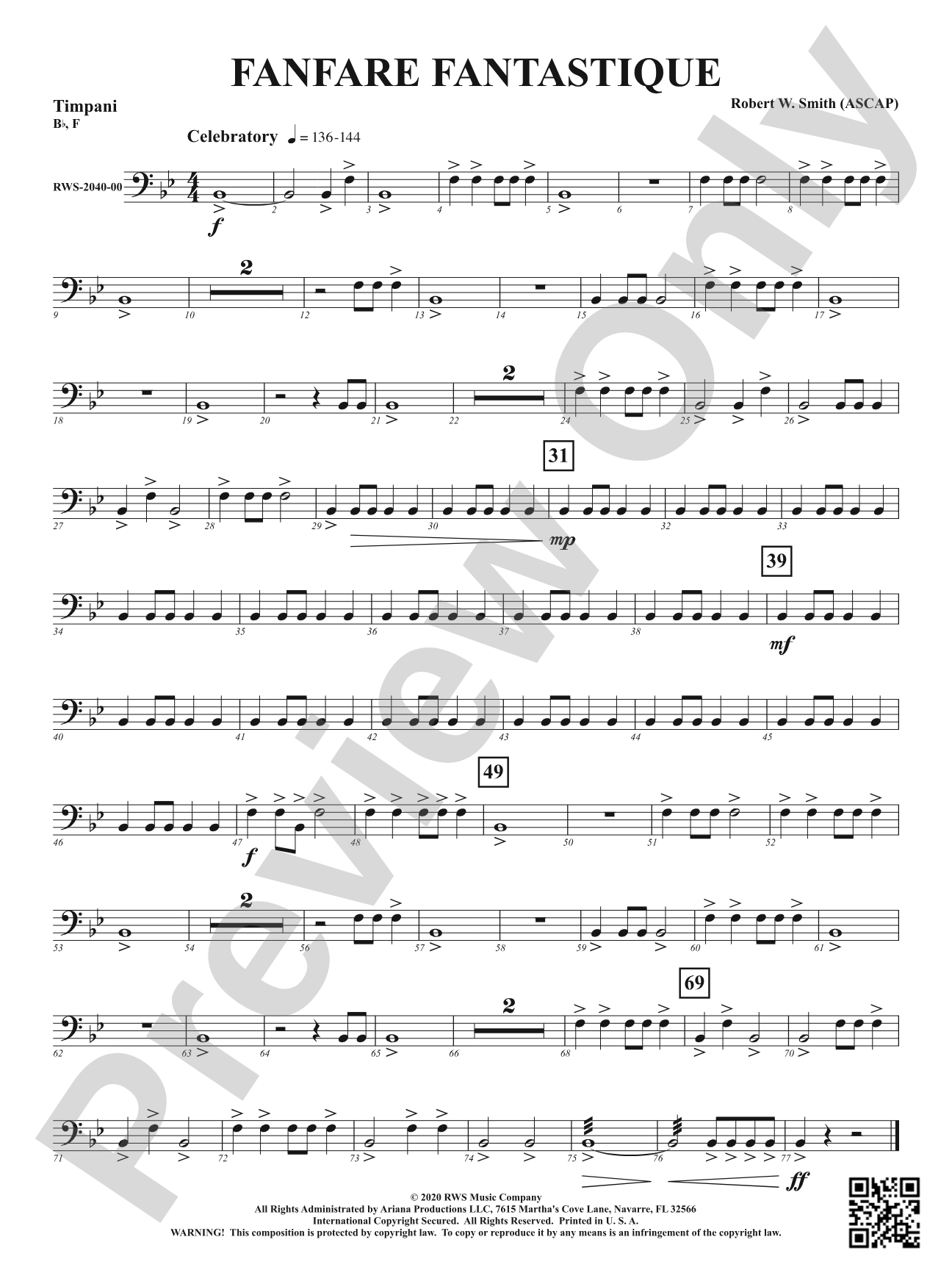 Fanfare Fantastique: Timpani