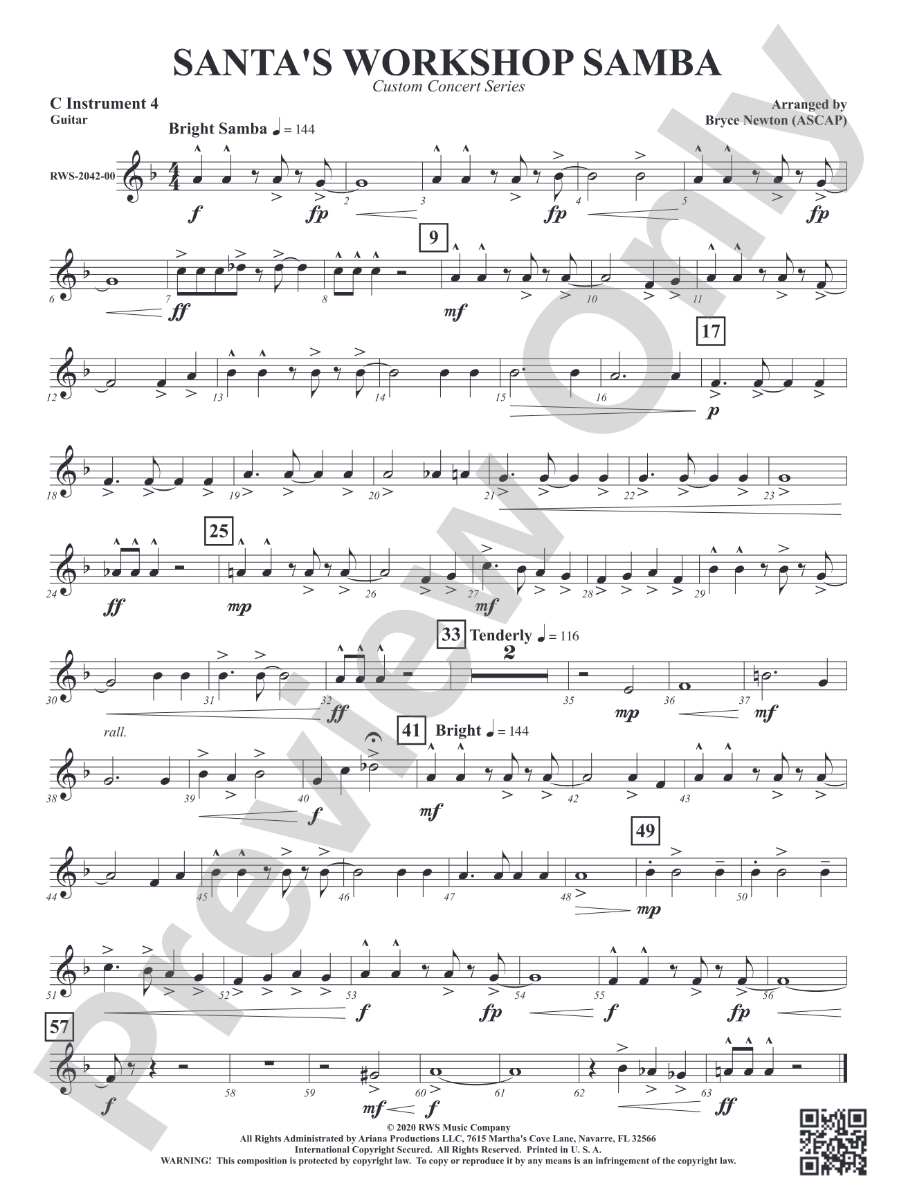 Santa's Workshop Samba: Part 4 - C Instruments T.C.