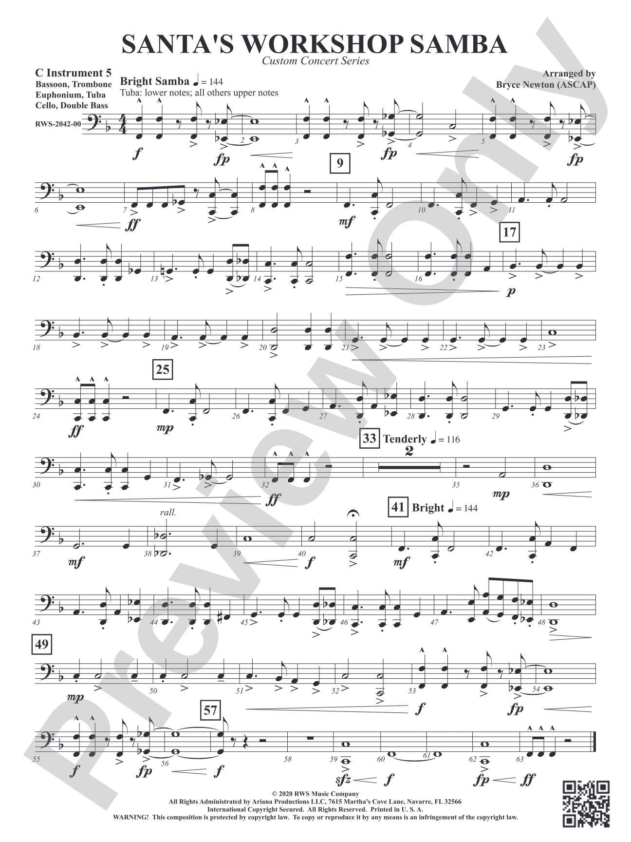 Santa's Workshop Samba: Part 5 - C Instruments B.C.