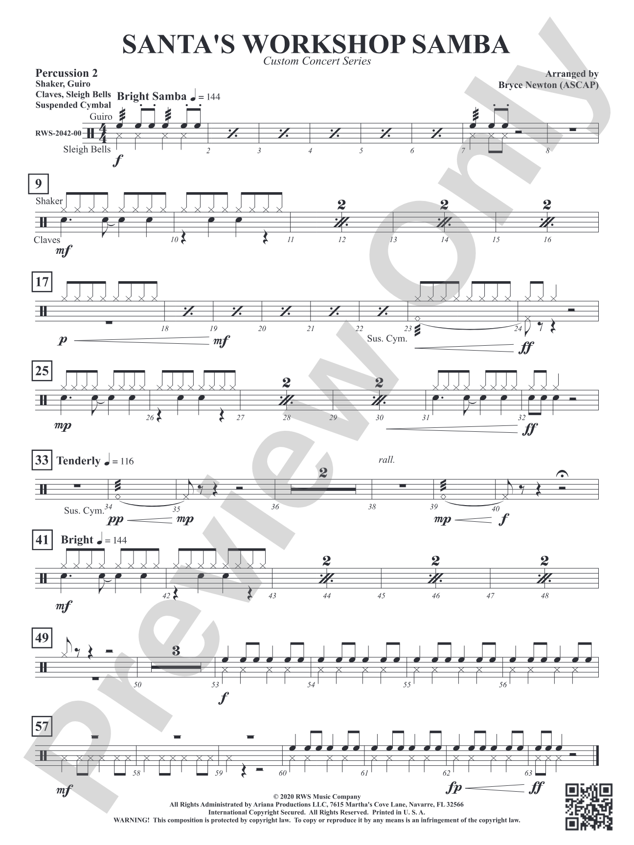 Santa's Workshop Samba: 2nd Percussion