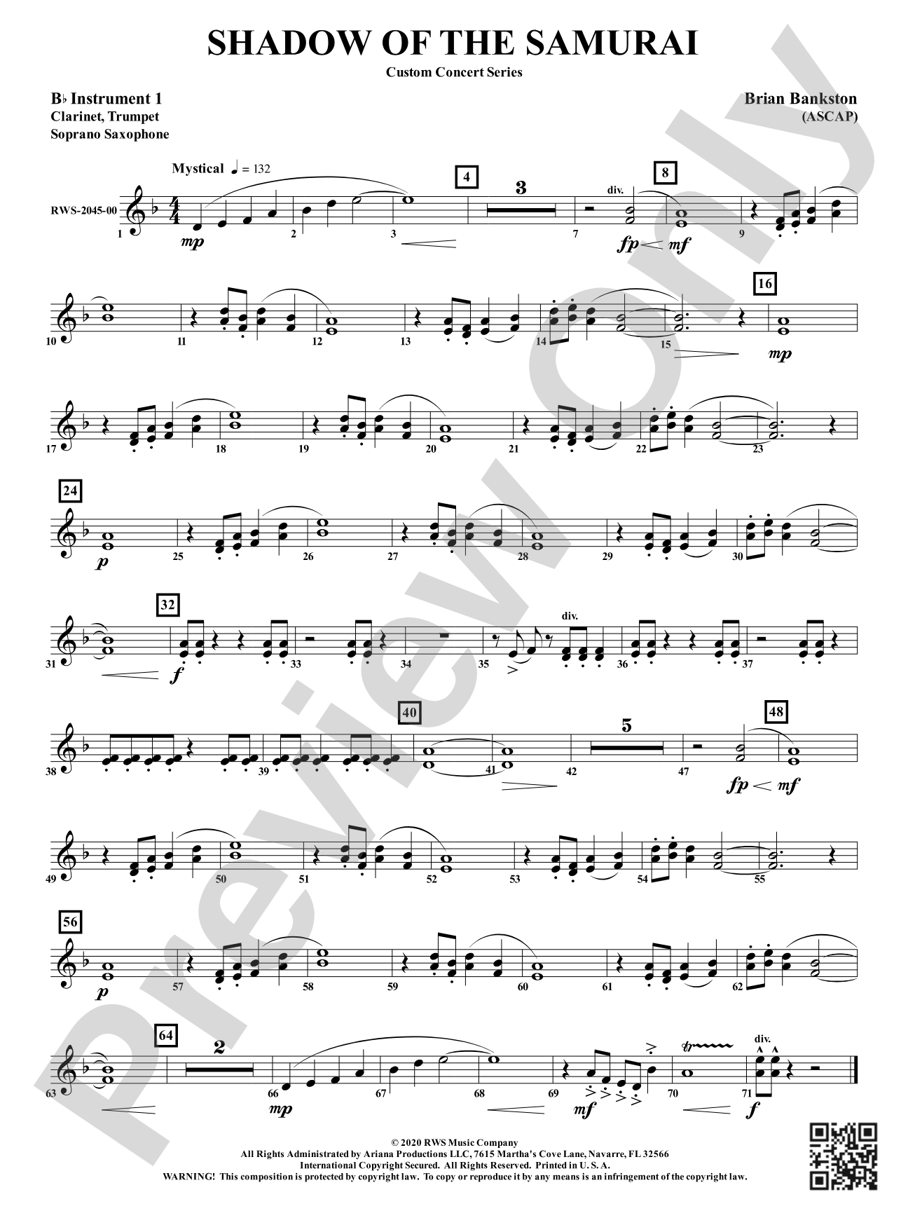 Shadow of the Samurai: Part 1 - B-flat Instruments