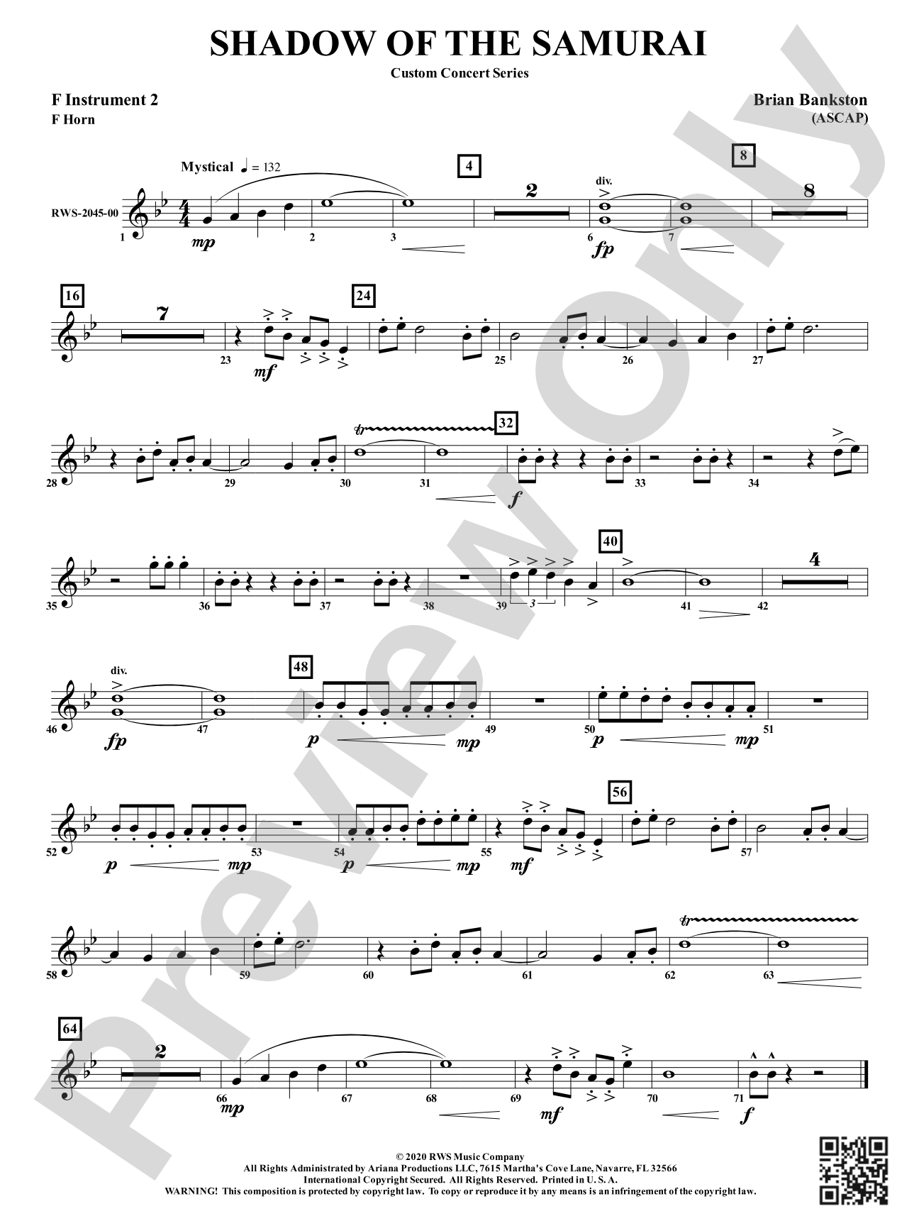 Shadow of the Samurai: Part 2 - F Instruments