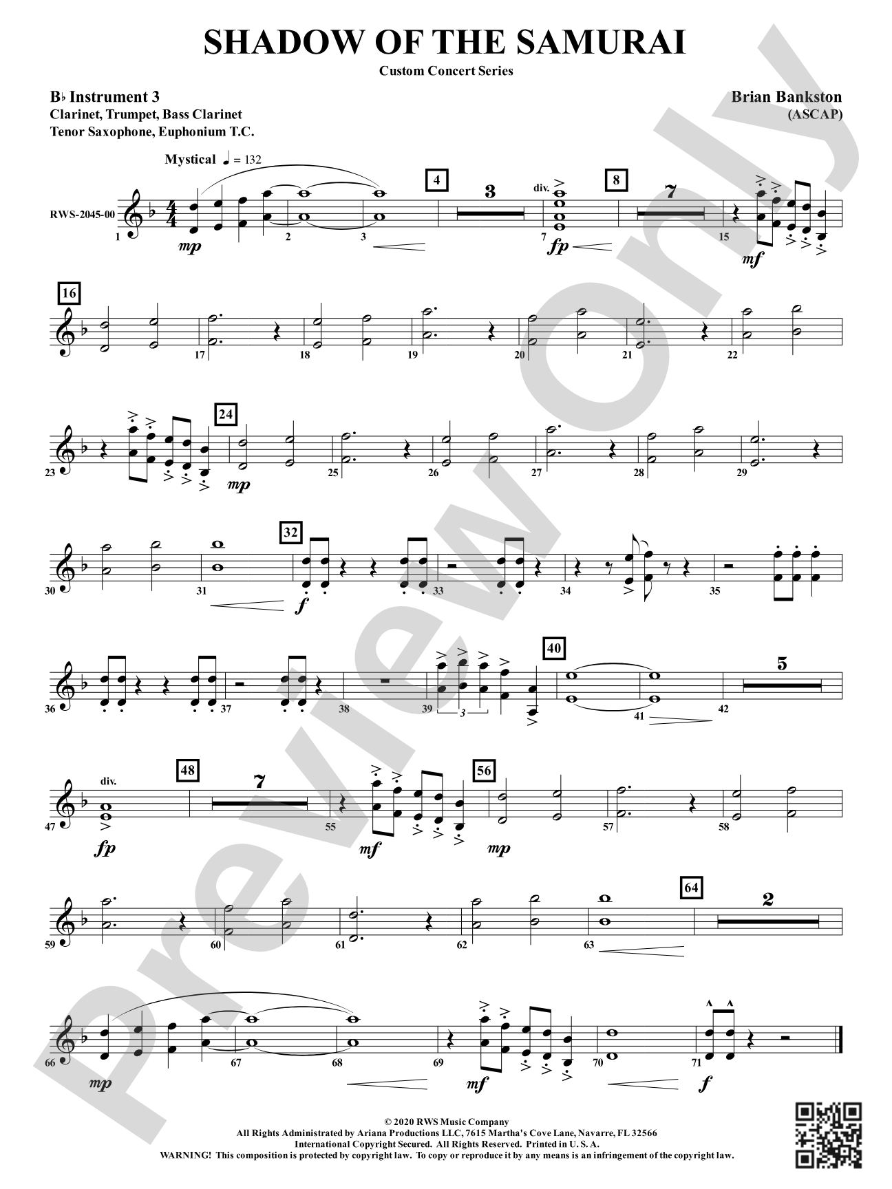 Shadow of the Samurai: Part 3 - B-flat Instruments