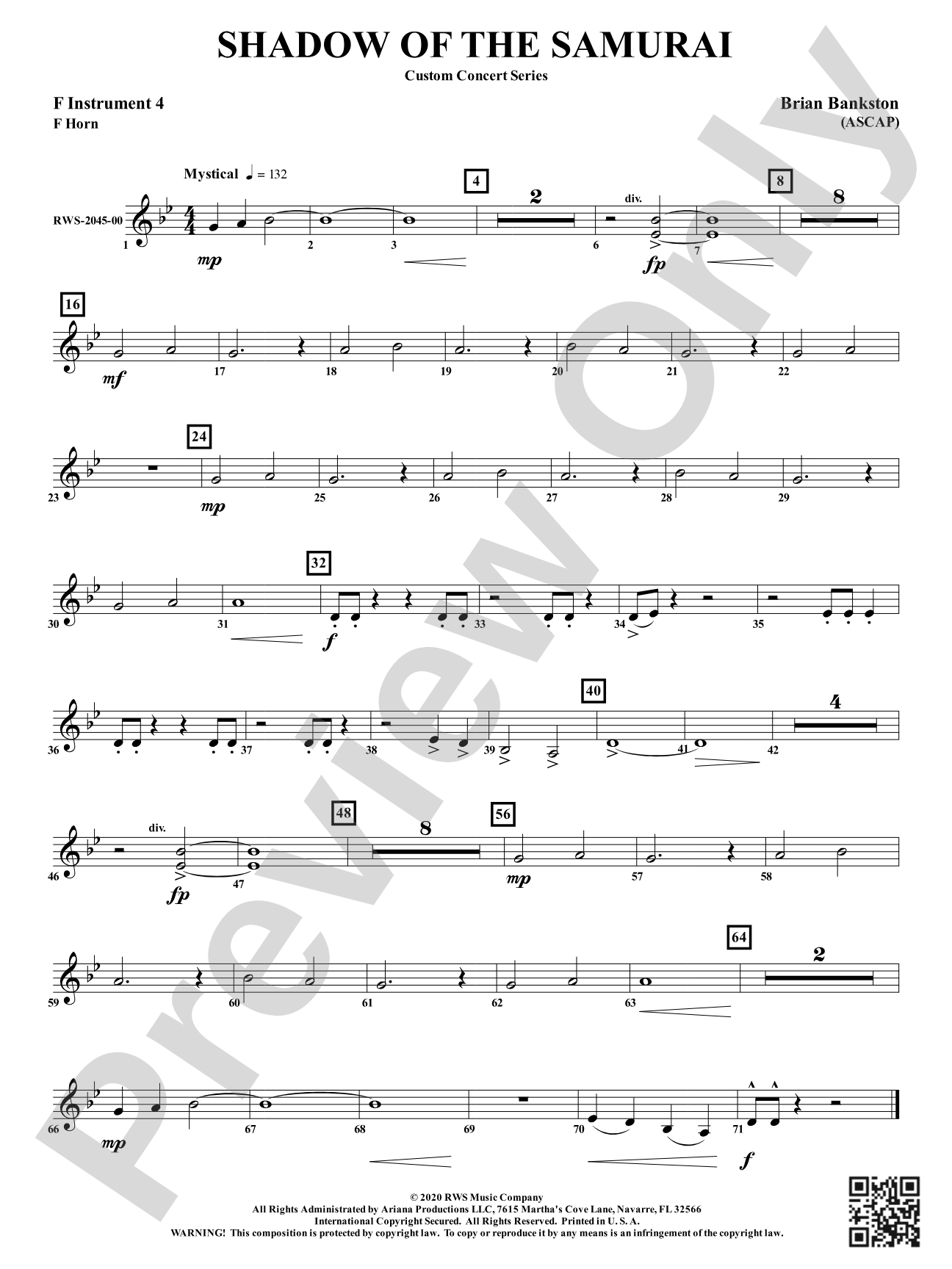 Shadow of the Samurai: Part 4 - F Instruments