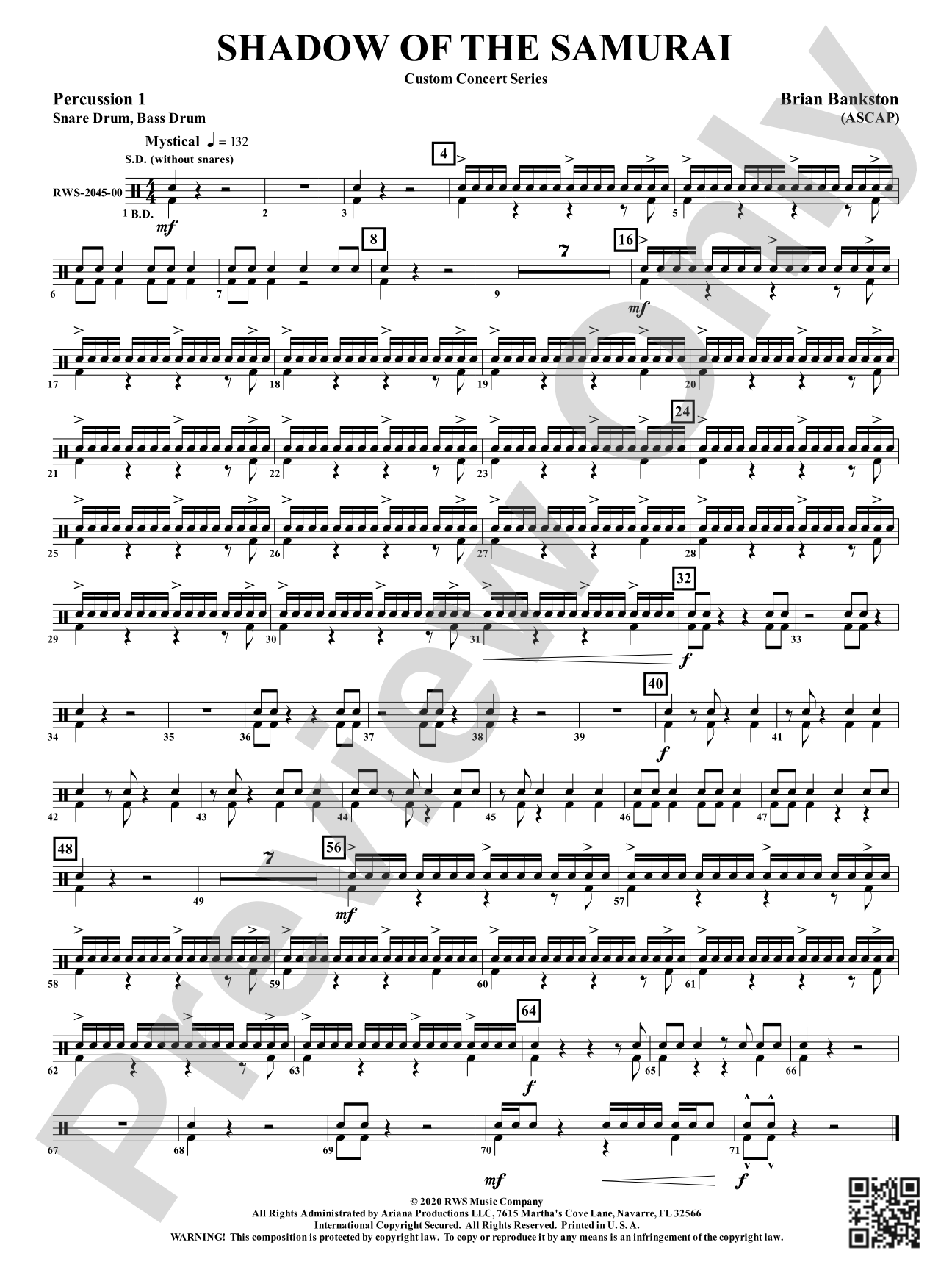 Shadow of the Samurai: 1st Percussion