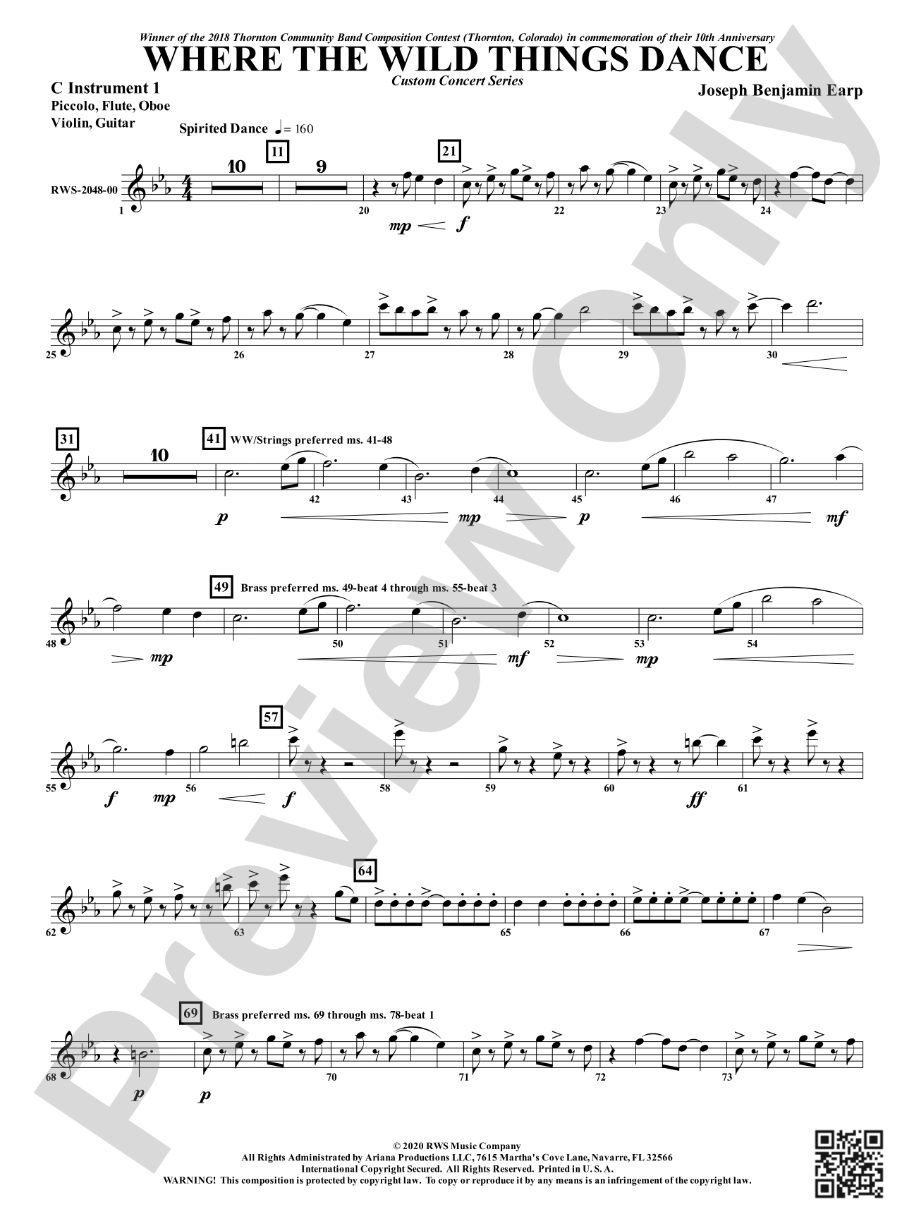 Where the Wild Things Dance: Part 1 - C Instruments T.C.