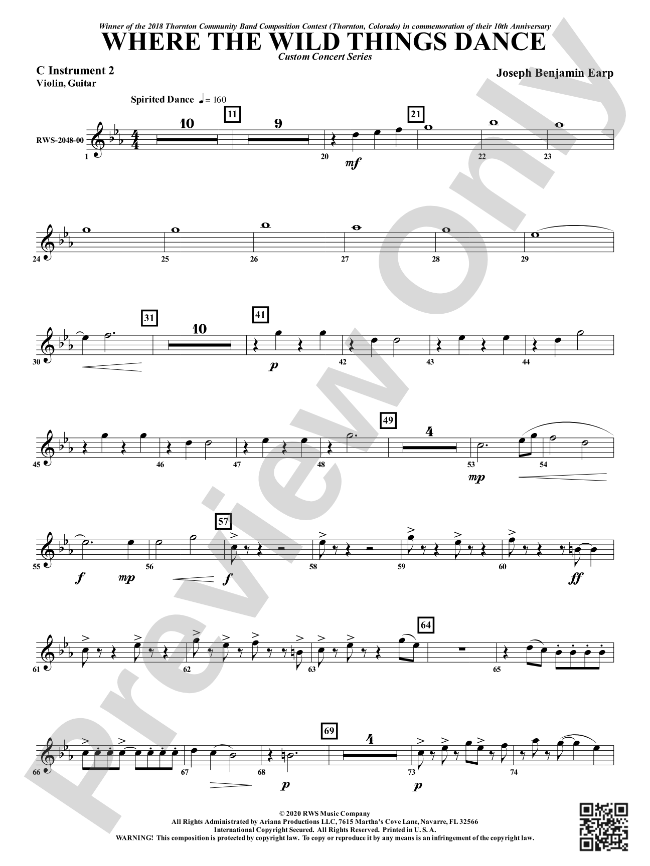 Where the Wild Things Dance: Part 2 - C Instruments T.C.