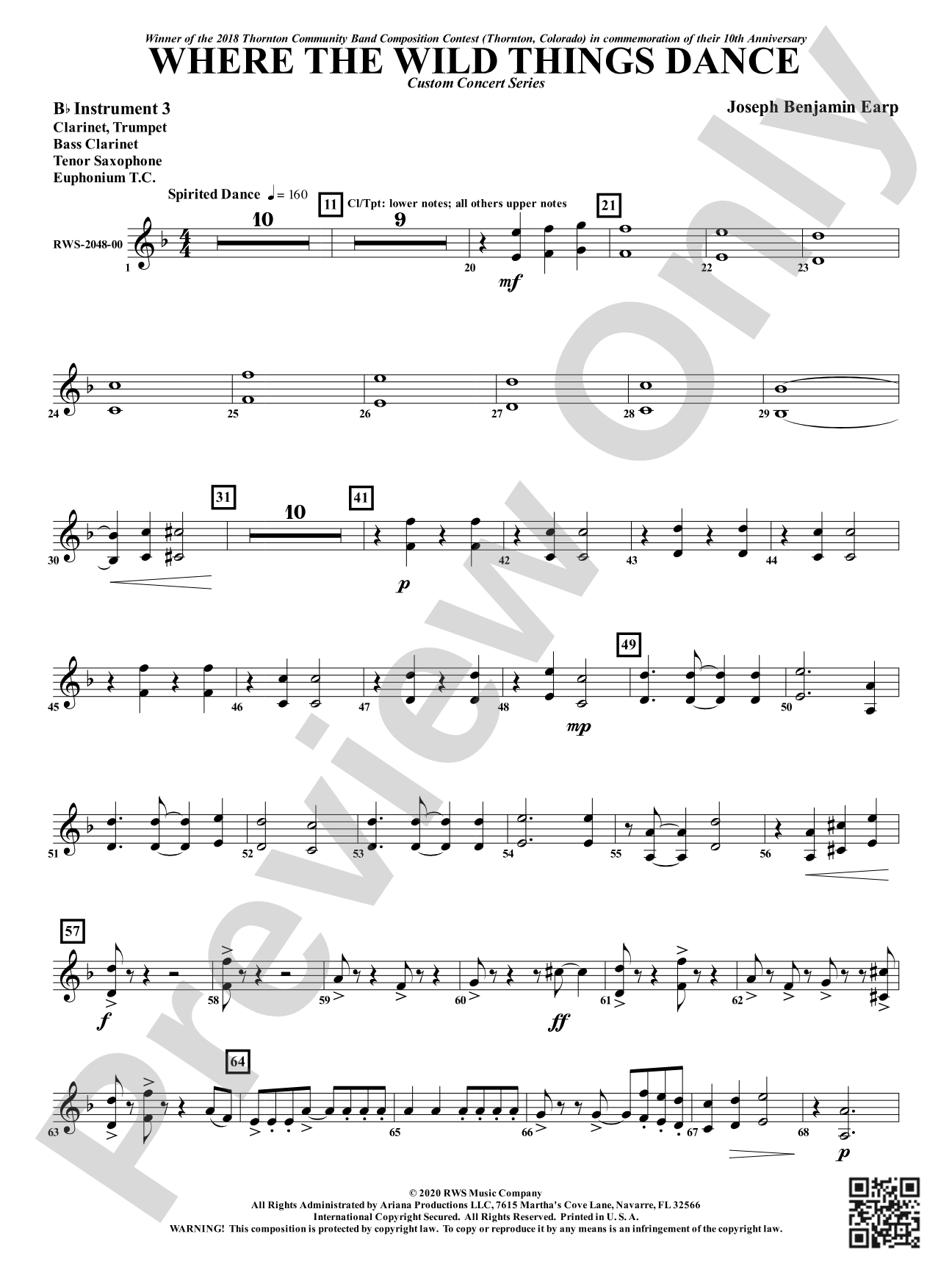 Where the Wild Things Dance: Part 3 - B-flat Instruments